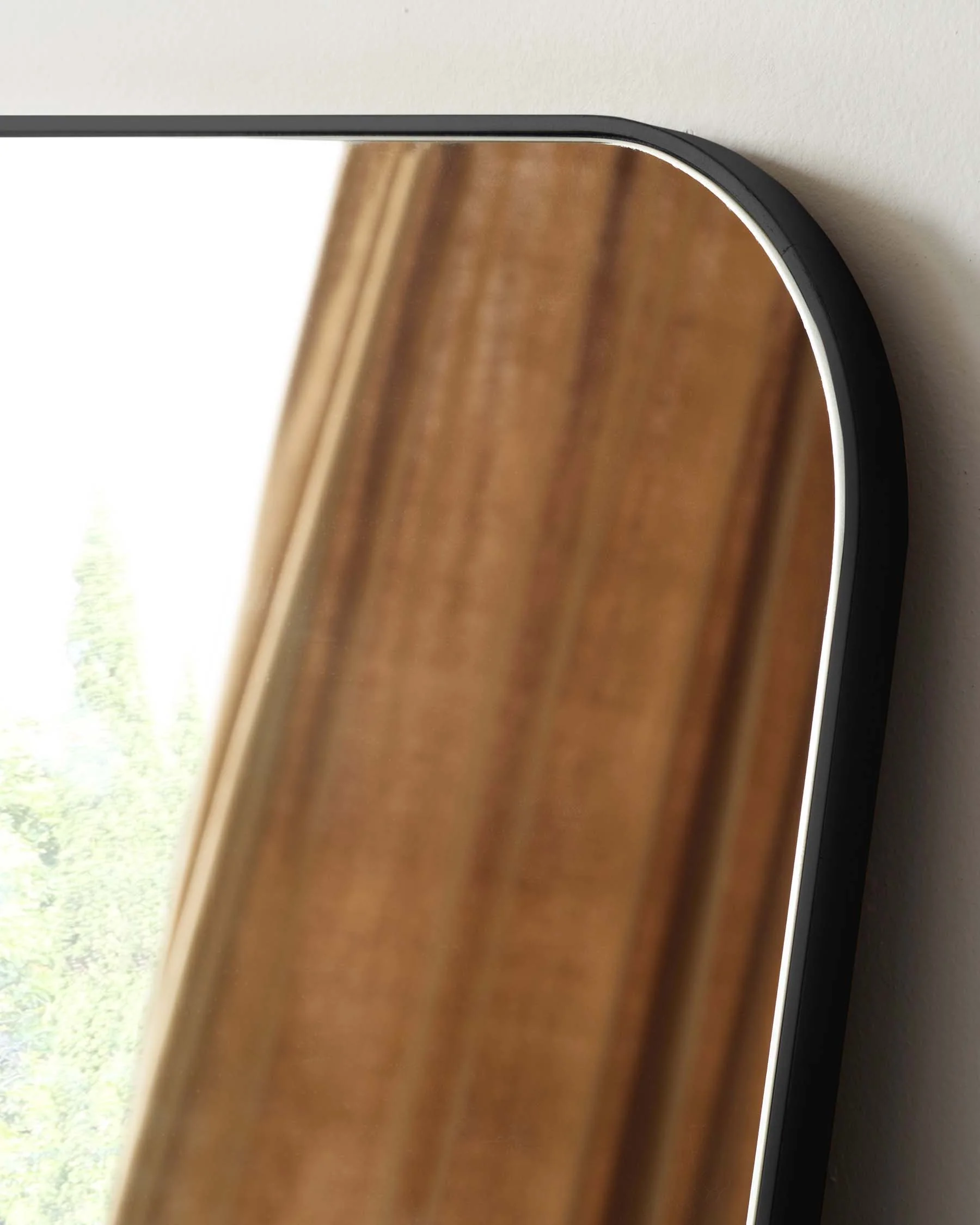 Larson Large Mantle Wall Mirror Black - Image 3