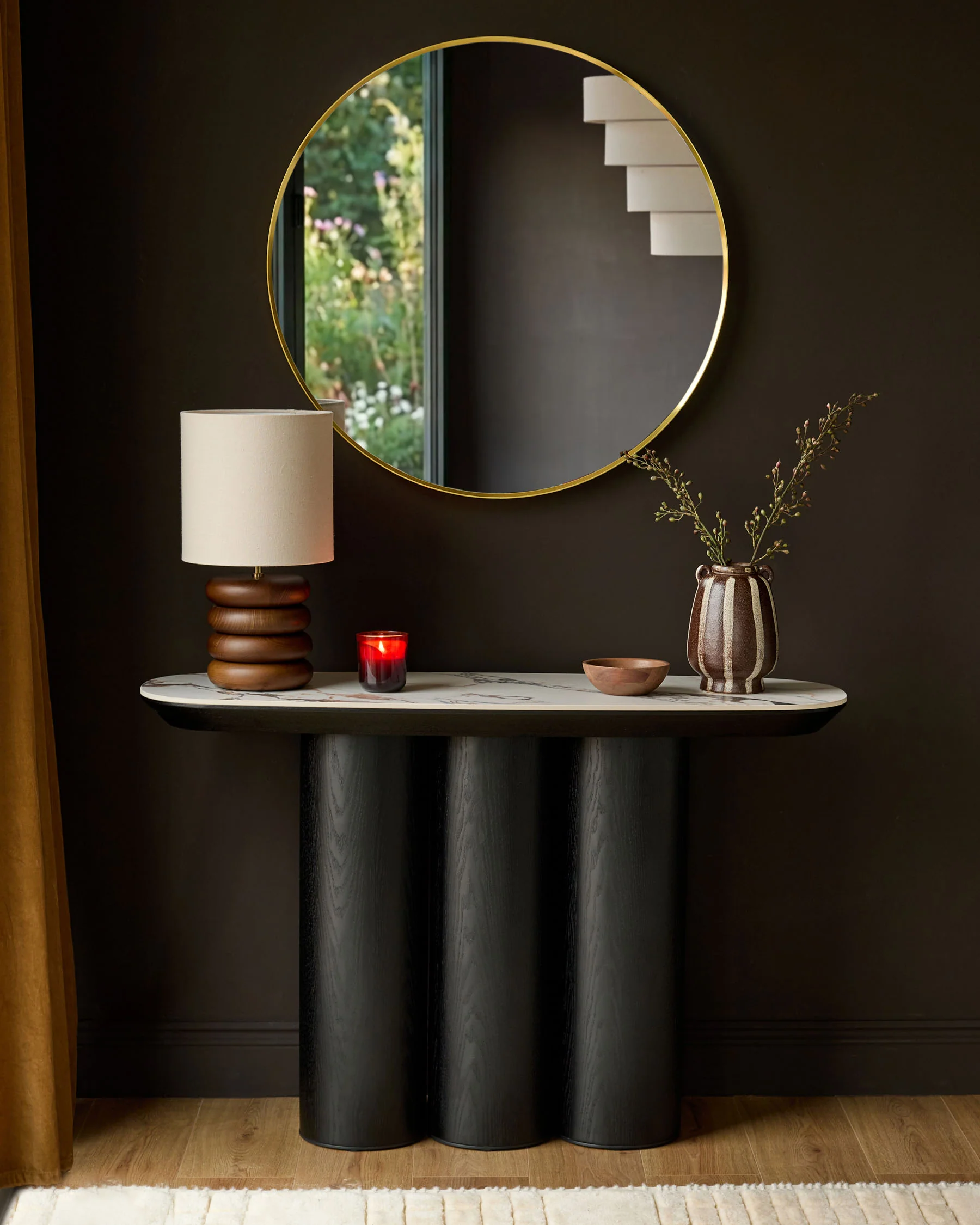 Lena white calacatta console table - Image 2