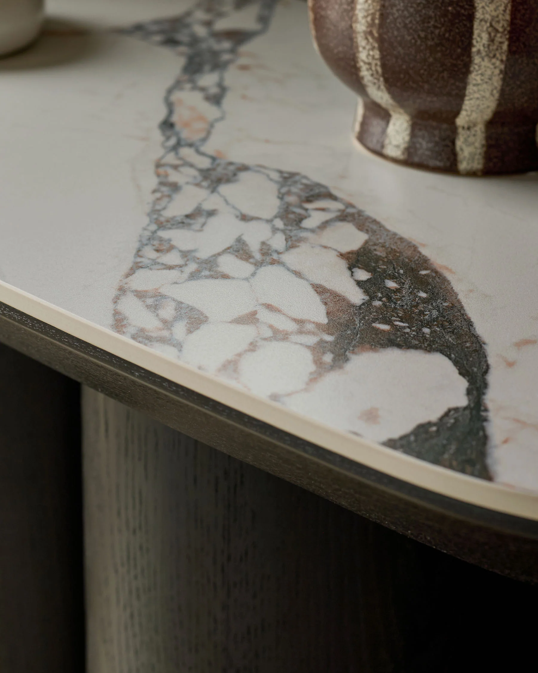 Lena white calacatta console table - Image 6