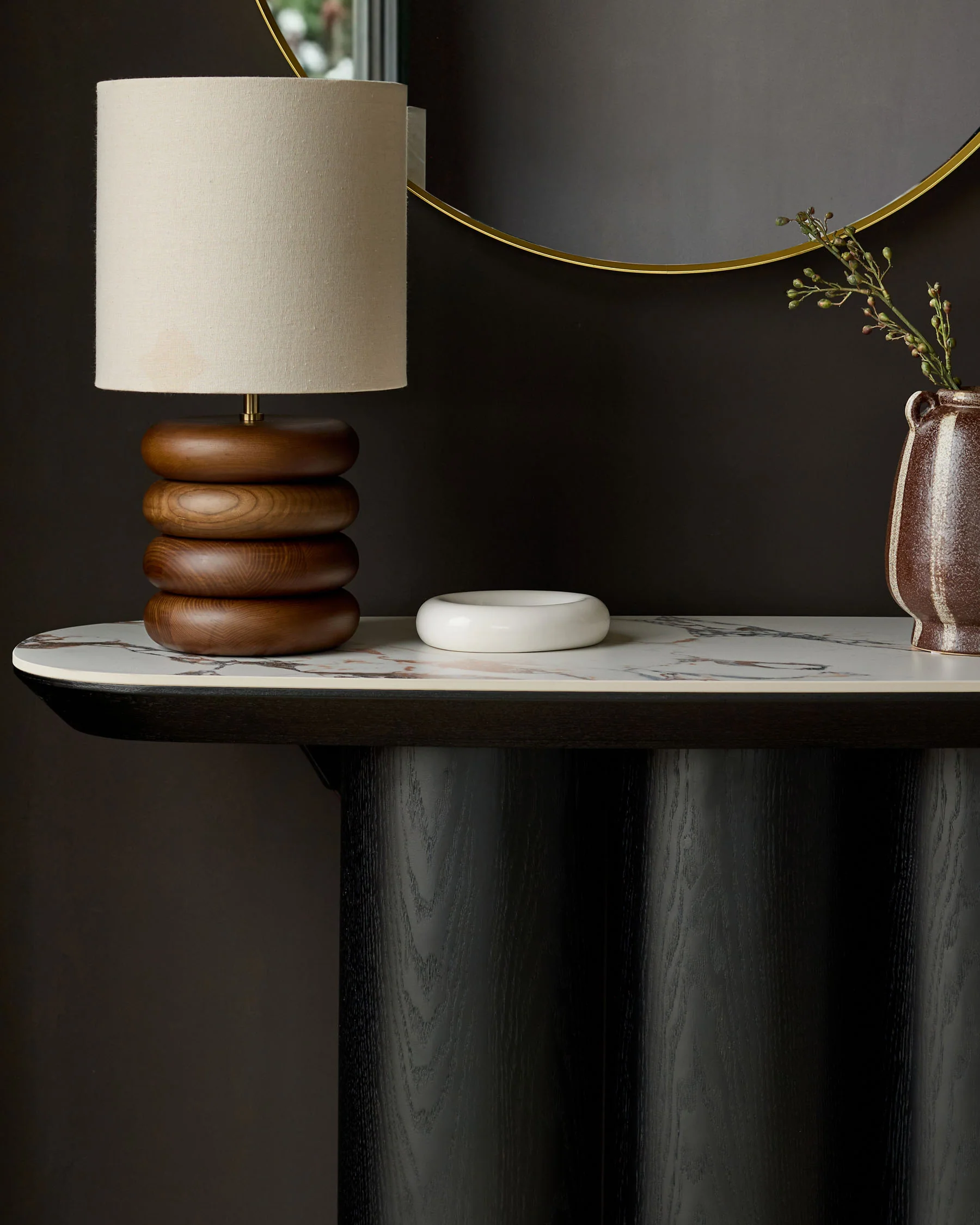 Lena white calacatta console table - Image 7