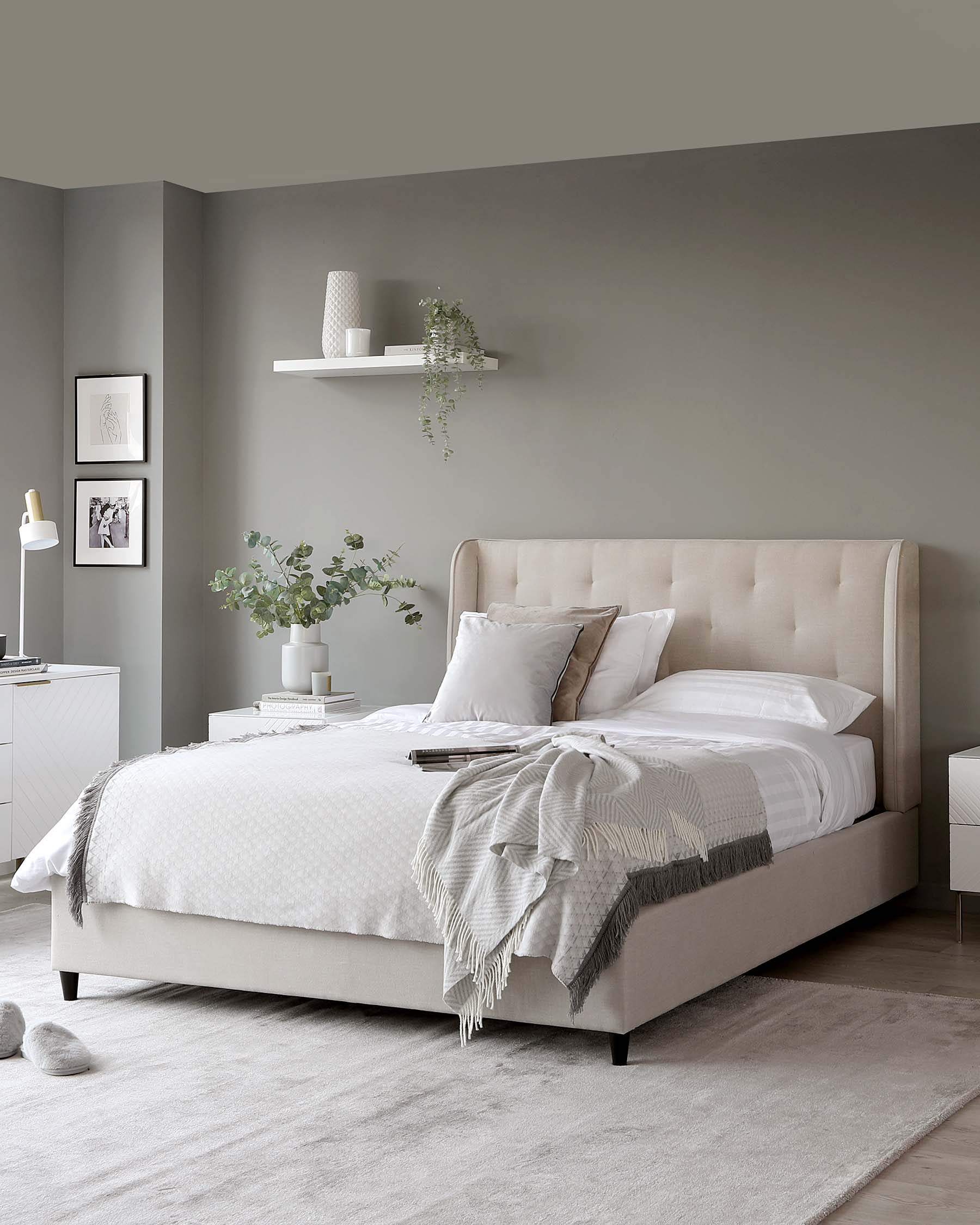 Lenora Cream Fabric Super King Size Ottoman Storage Bed - Image 3