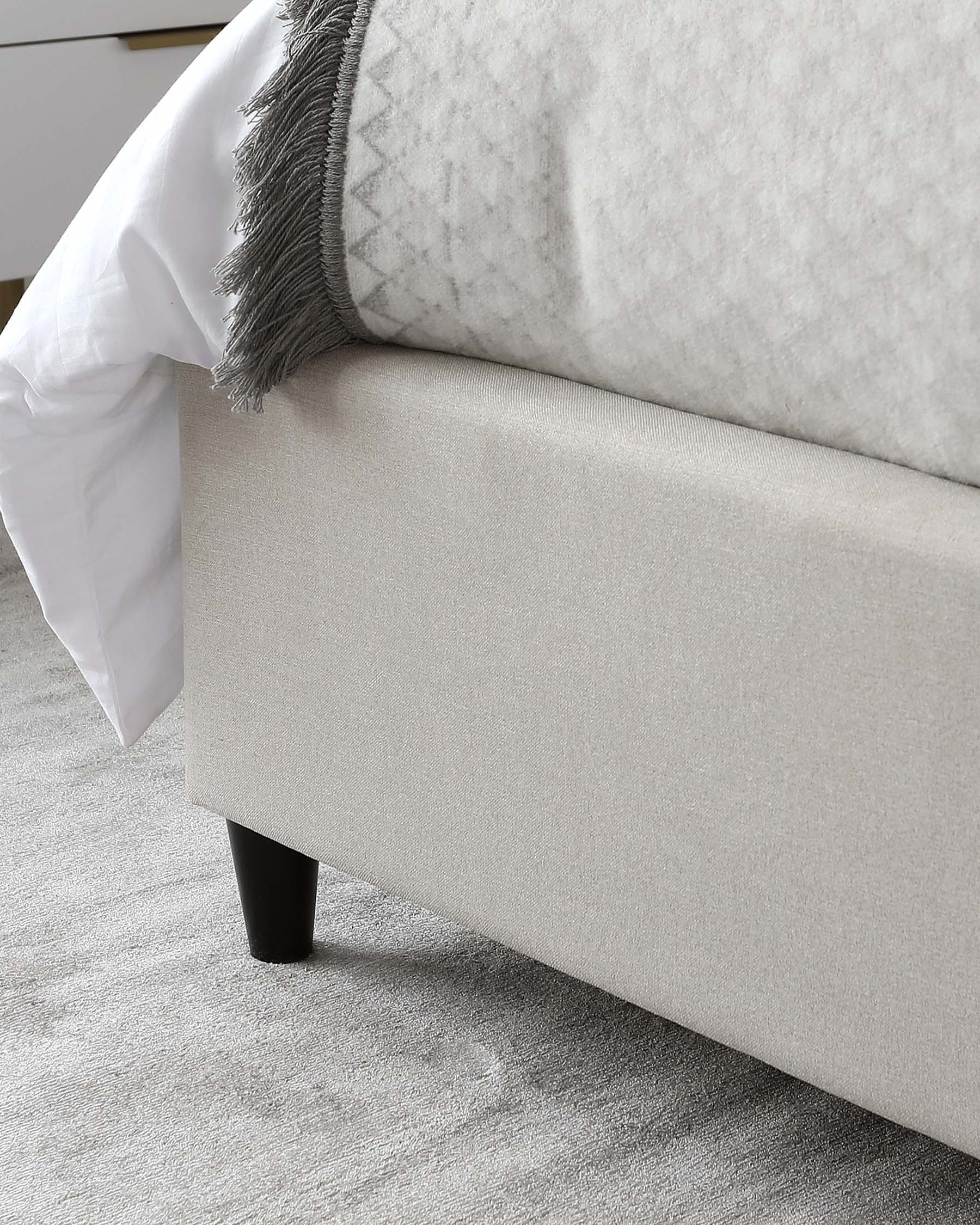 Lenora Cream Fabric Super King Size Ottoman Storage Bed - Image 7