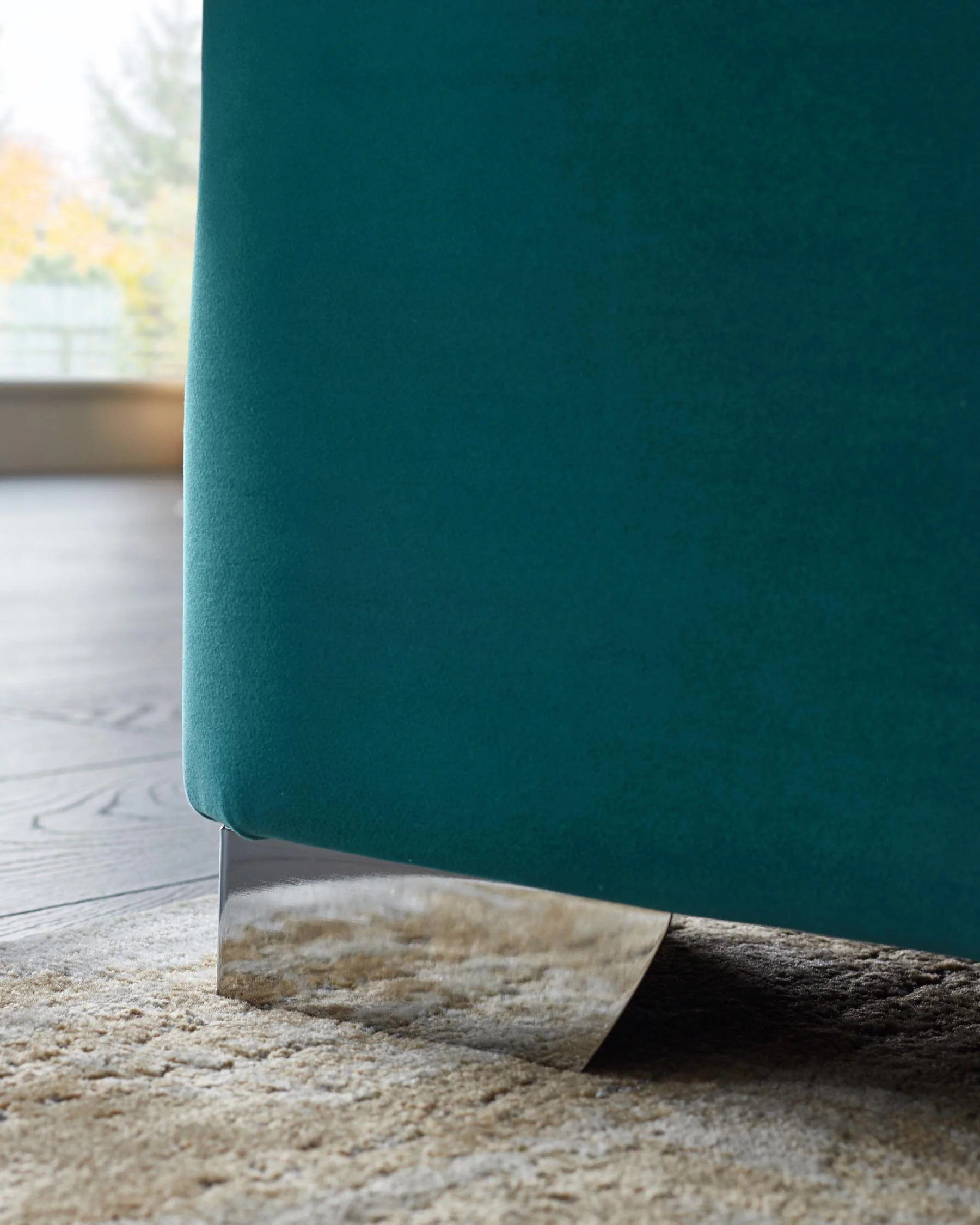 Leo Light Teal Velvet King Size Ottoman Storage Bed - Image 6