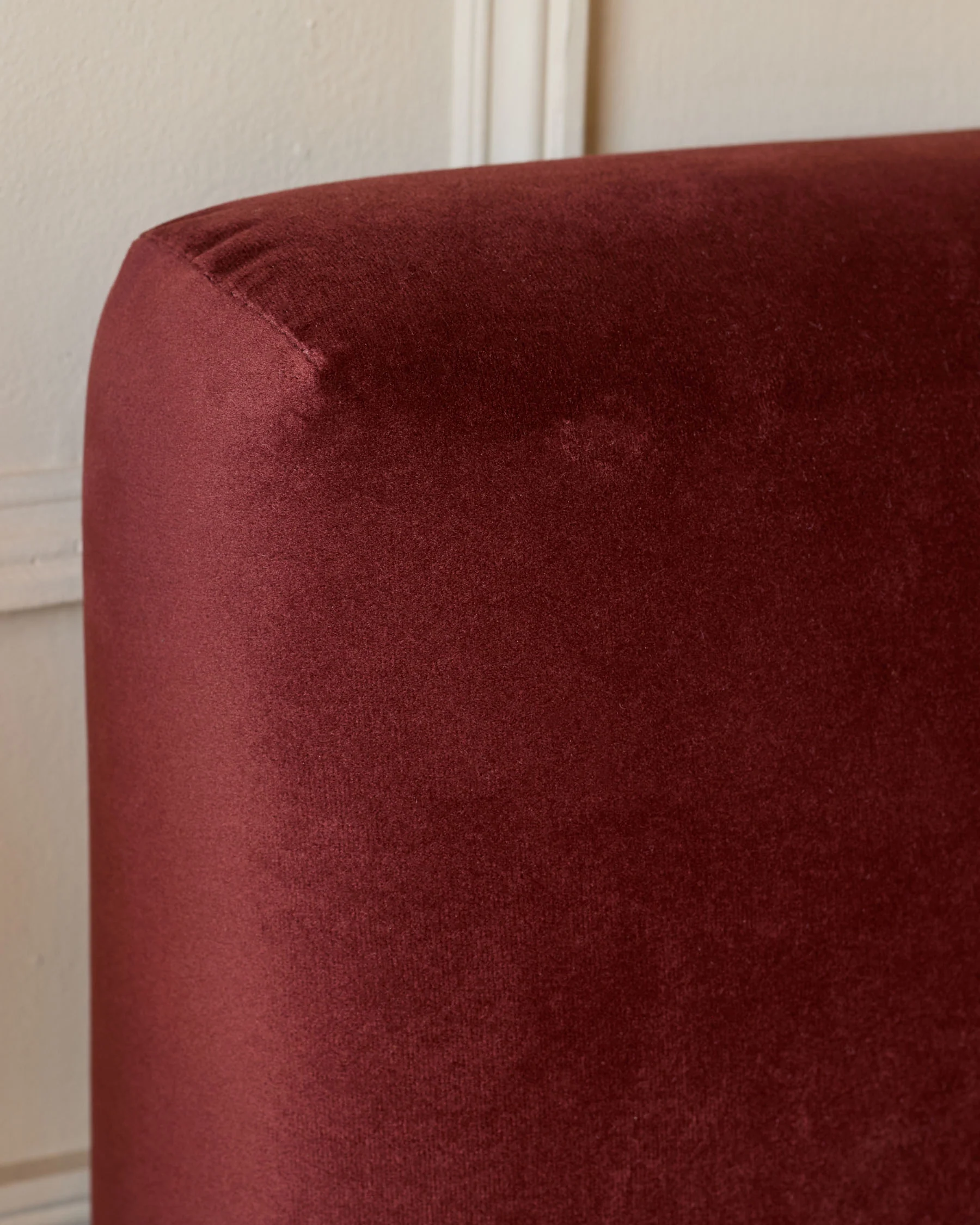 Leona toffee red velvet double ottoman storage bed - Image 9