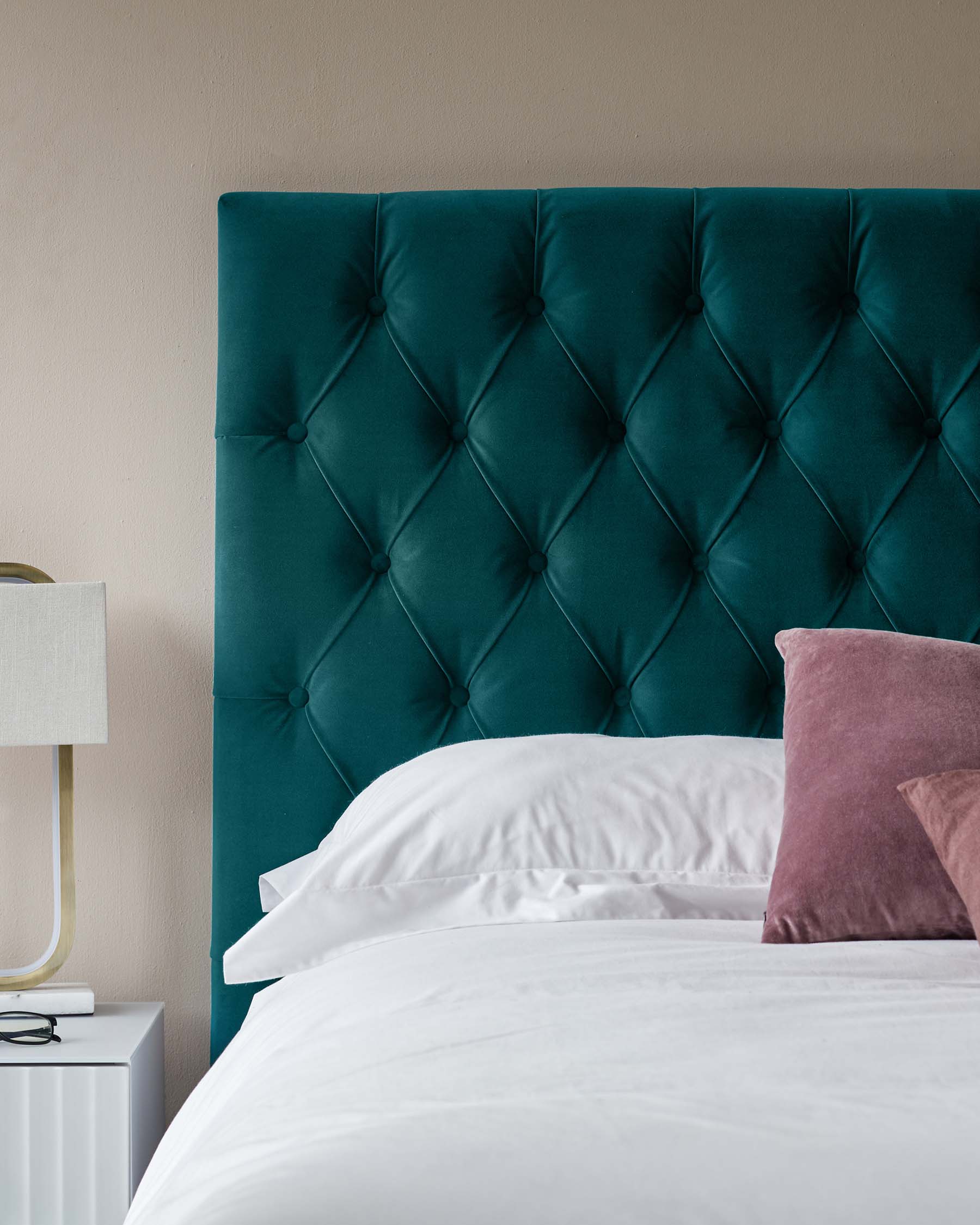 Libby Teal Velvet King Size Bed With Storage - Image 4