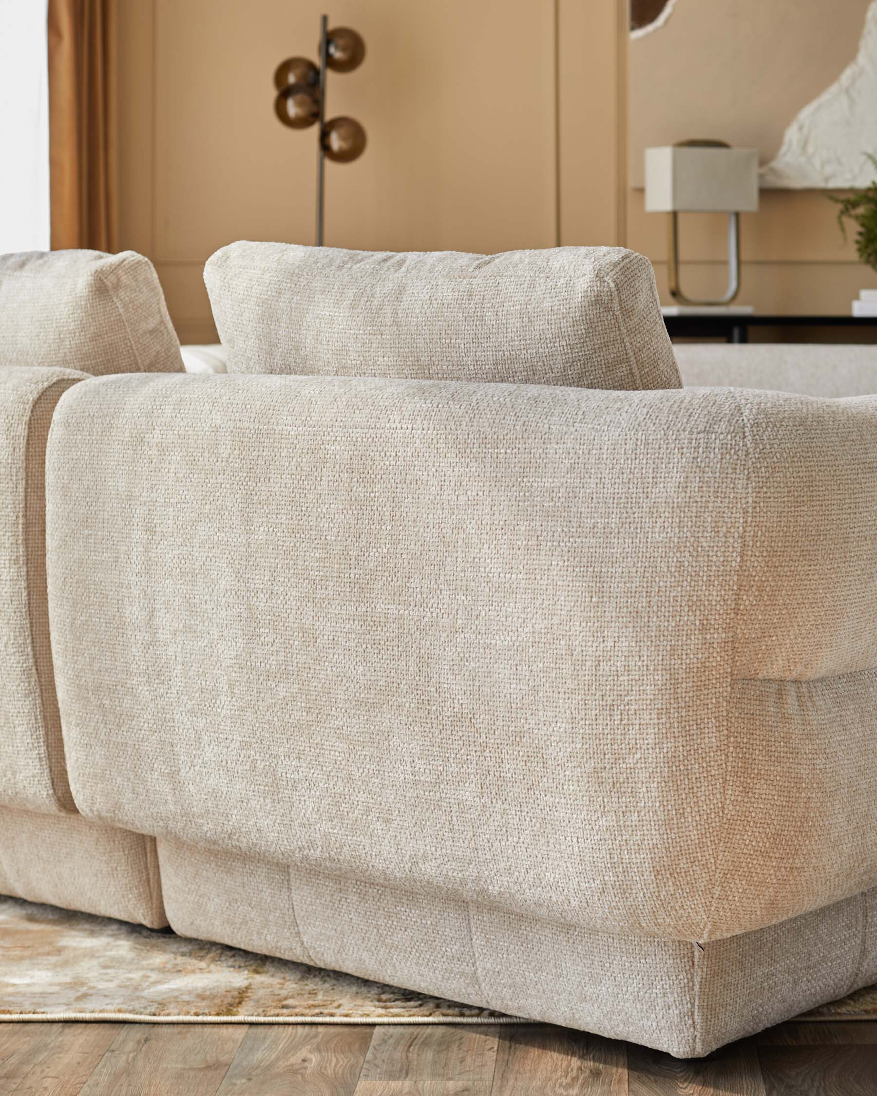 Lillian natural weave 3 seater sofa - Image 3