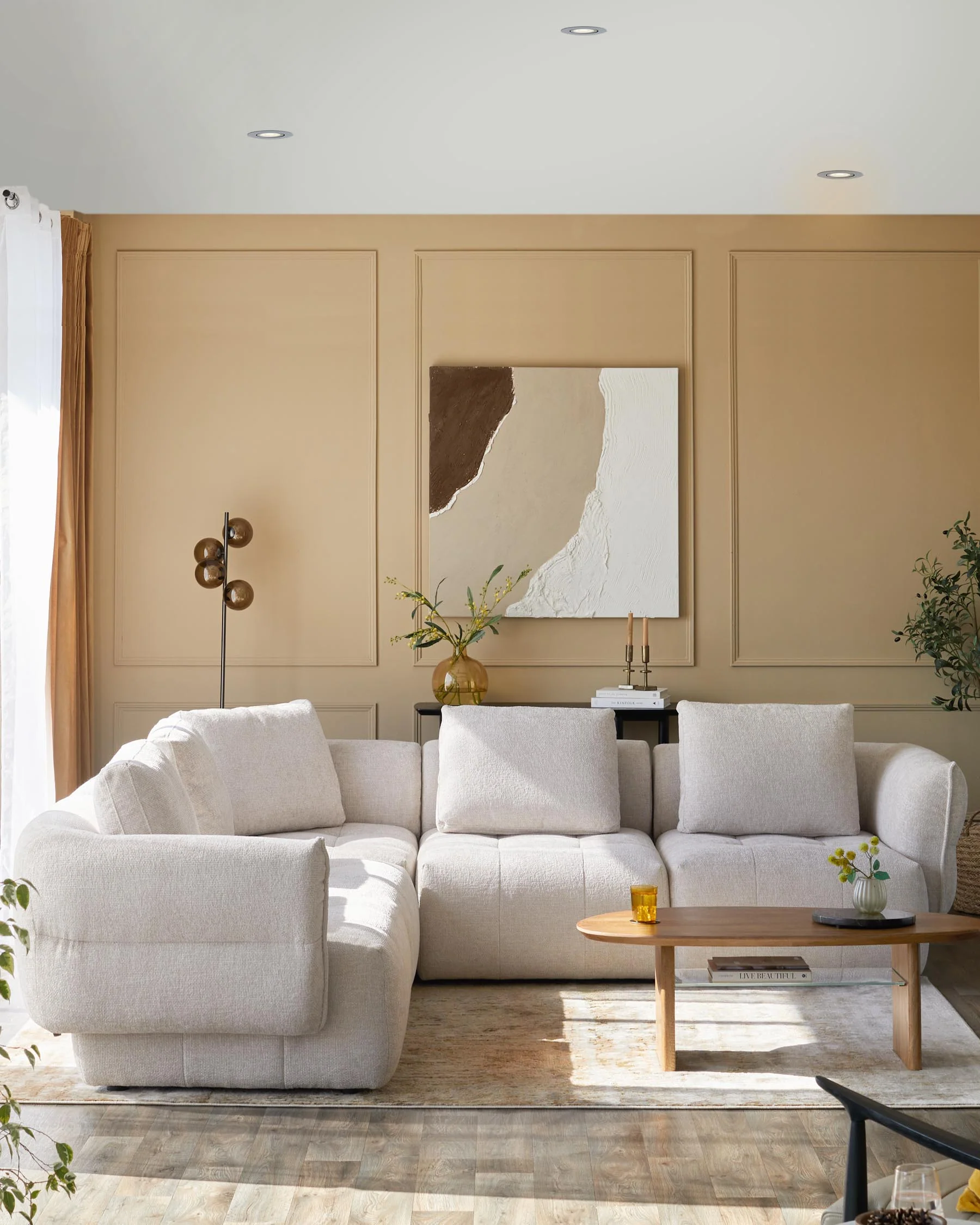 Lillian natural weave large corner sofa - Image 3