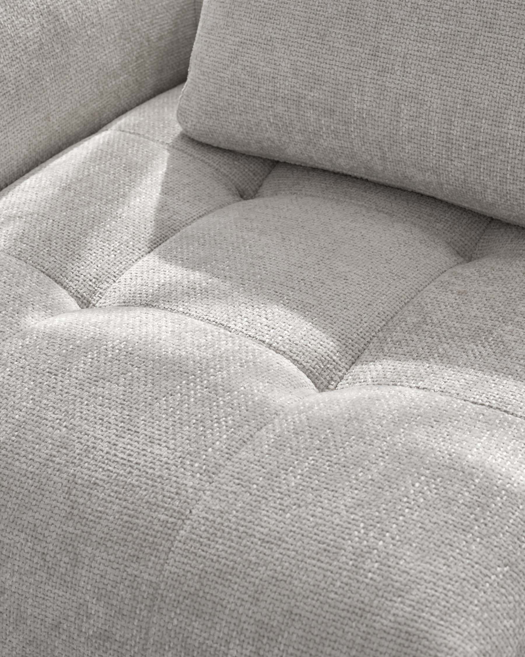 Lillian light grey fabric right hand small corner chaise sofa - Image 4