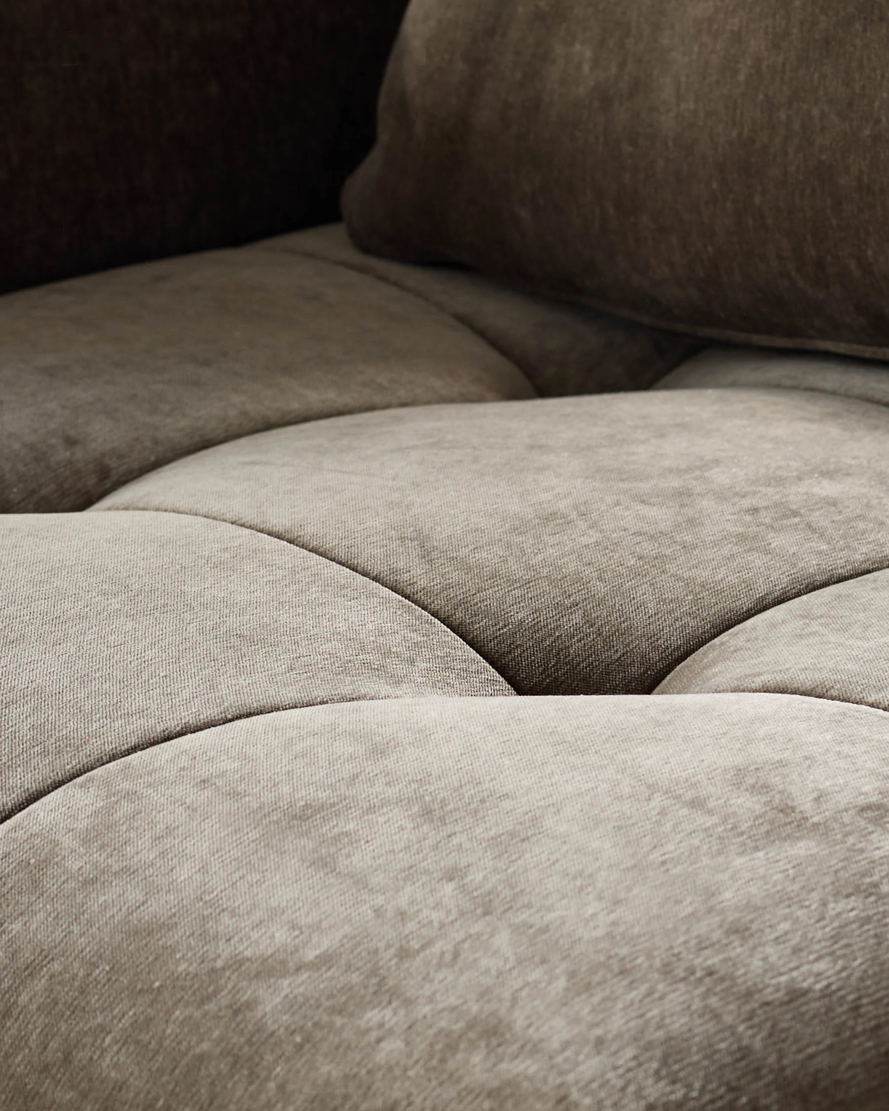 Lillian mocha fabric left hand small corner chaise sofa - Image 3