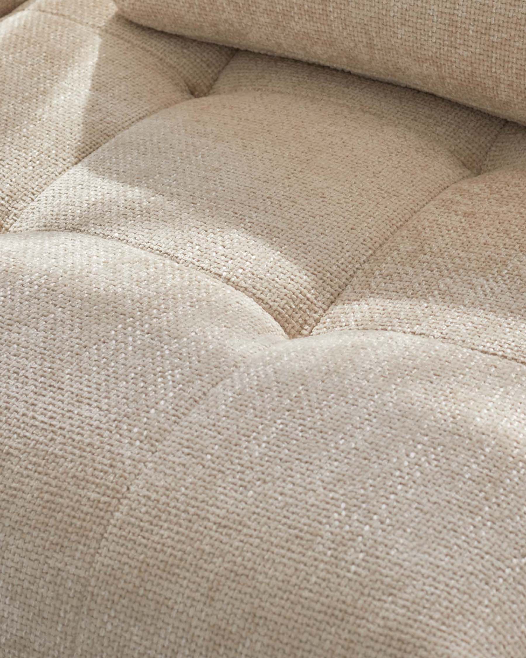 Lillian natural weave single sofa module - Image 2