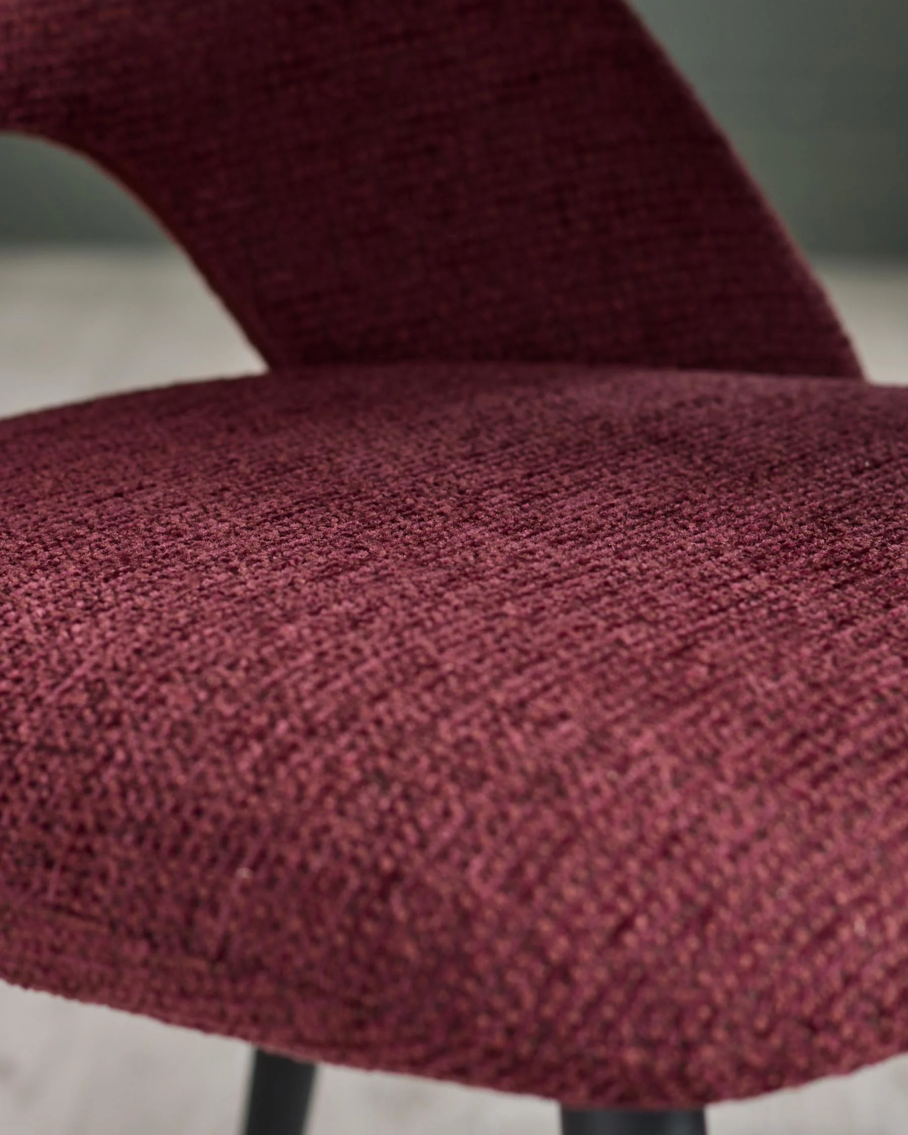 Lottie berry red fabric dining chair - Image 6