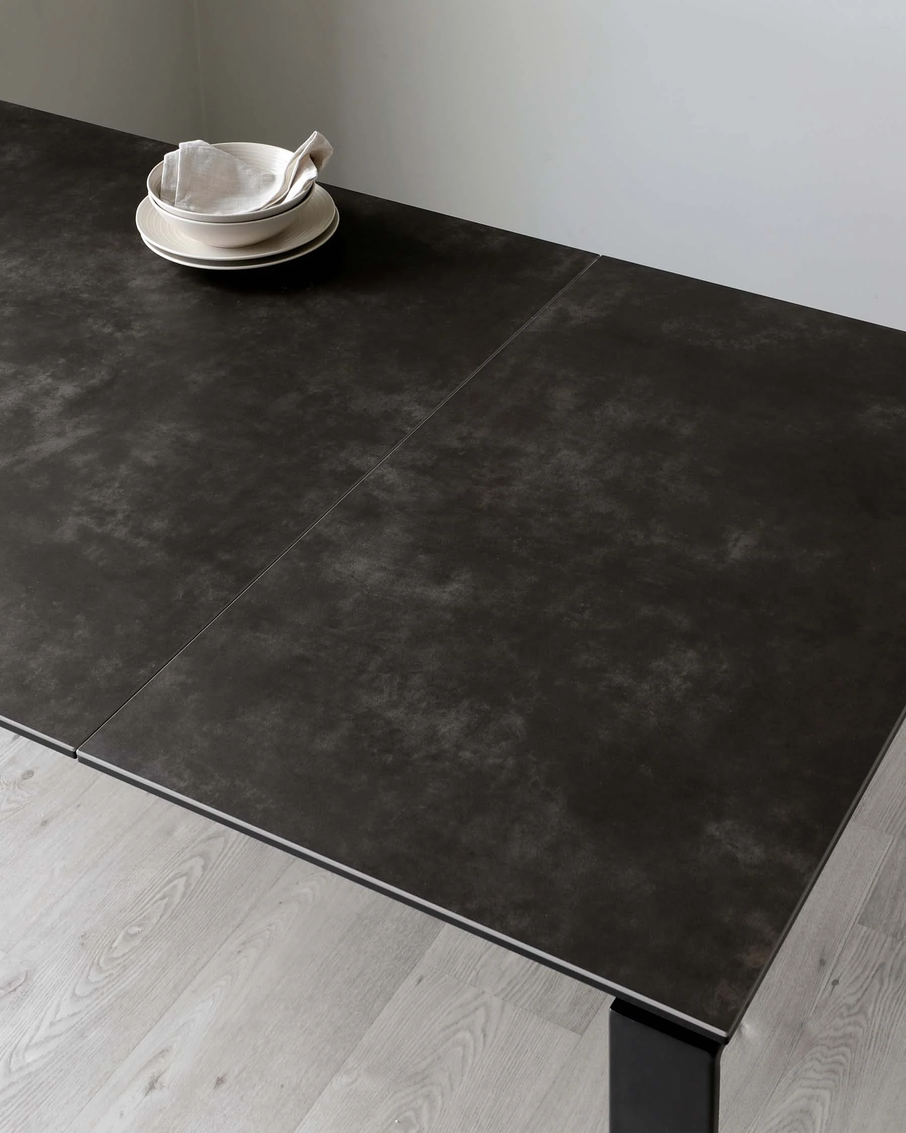 Louis Dark Grey Ceramic Extending 6 To 8 Seater Dining Table - Image 9