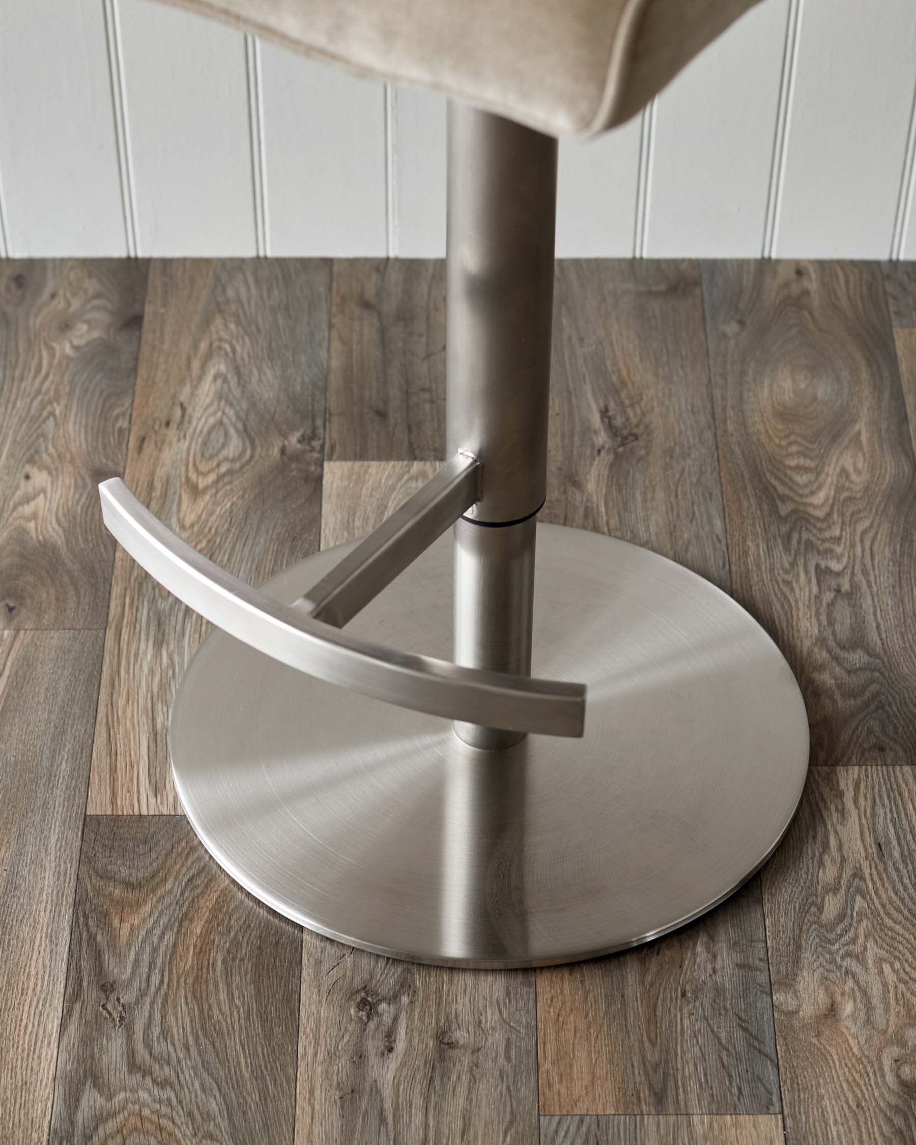 Ludo champagne fabric gas lift bar stool - Image 5