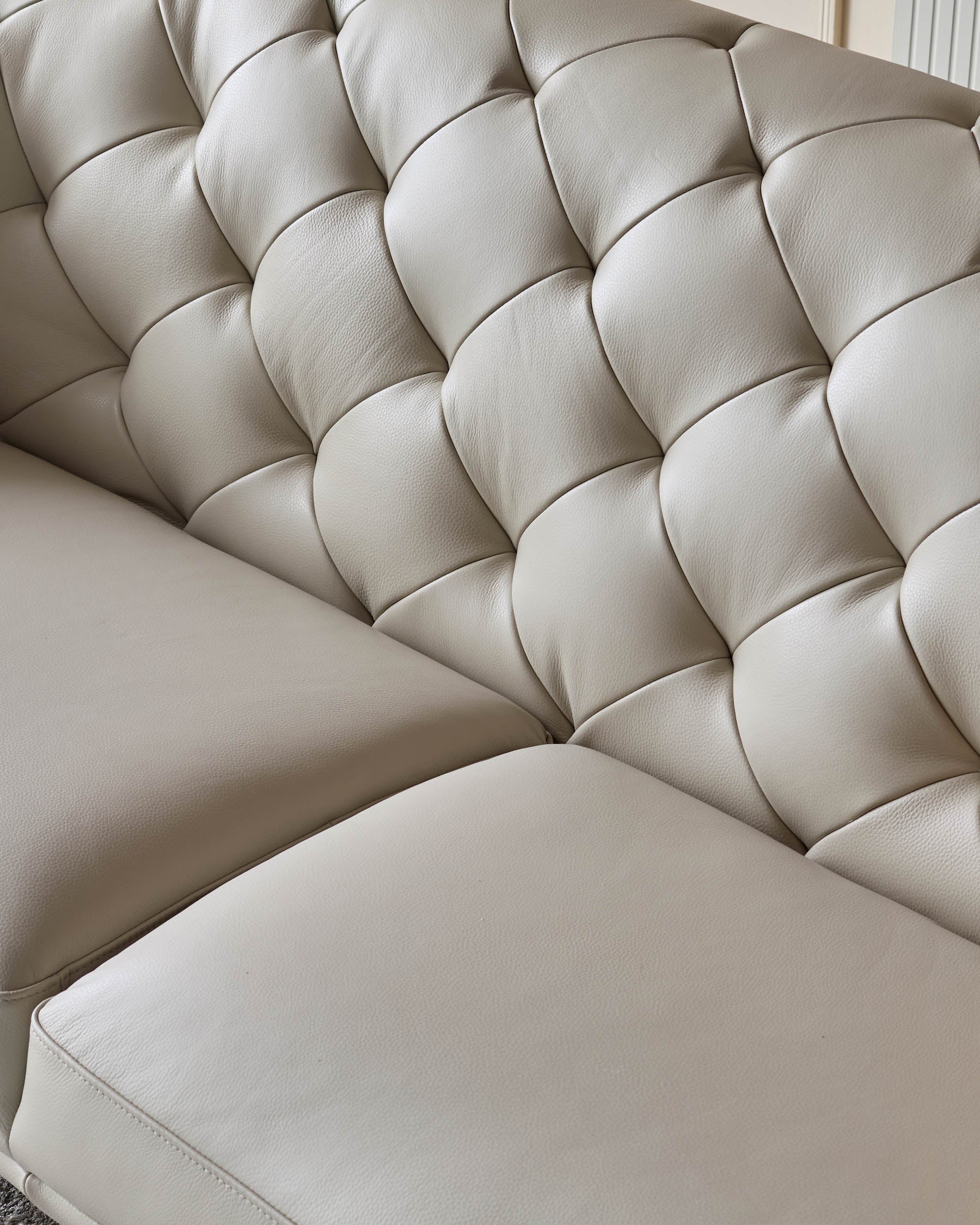 Luxe natural leather 2 seater sofa - Image 4