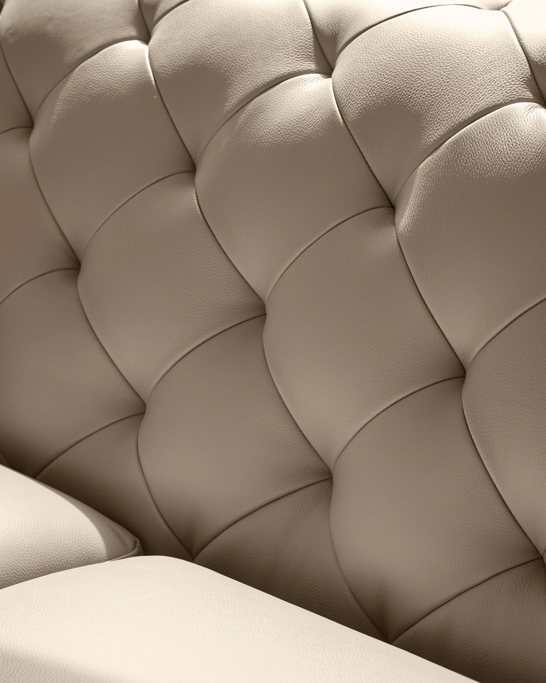 Luxe natural leather 3 seater sofa - Image 4