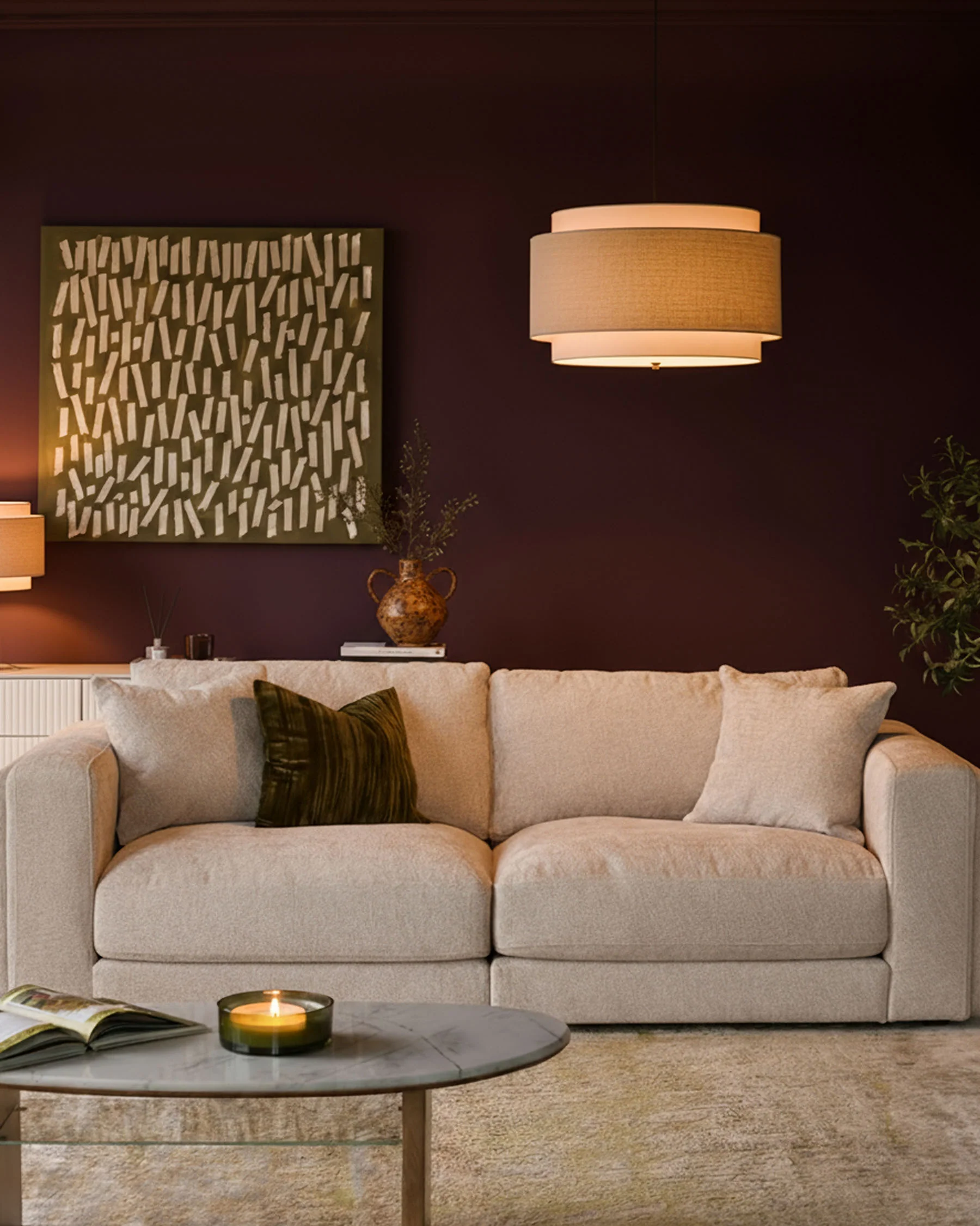 Lynetta natural weave 3 seater sofa - Image 4