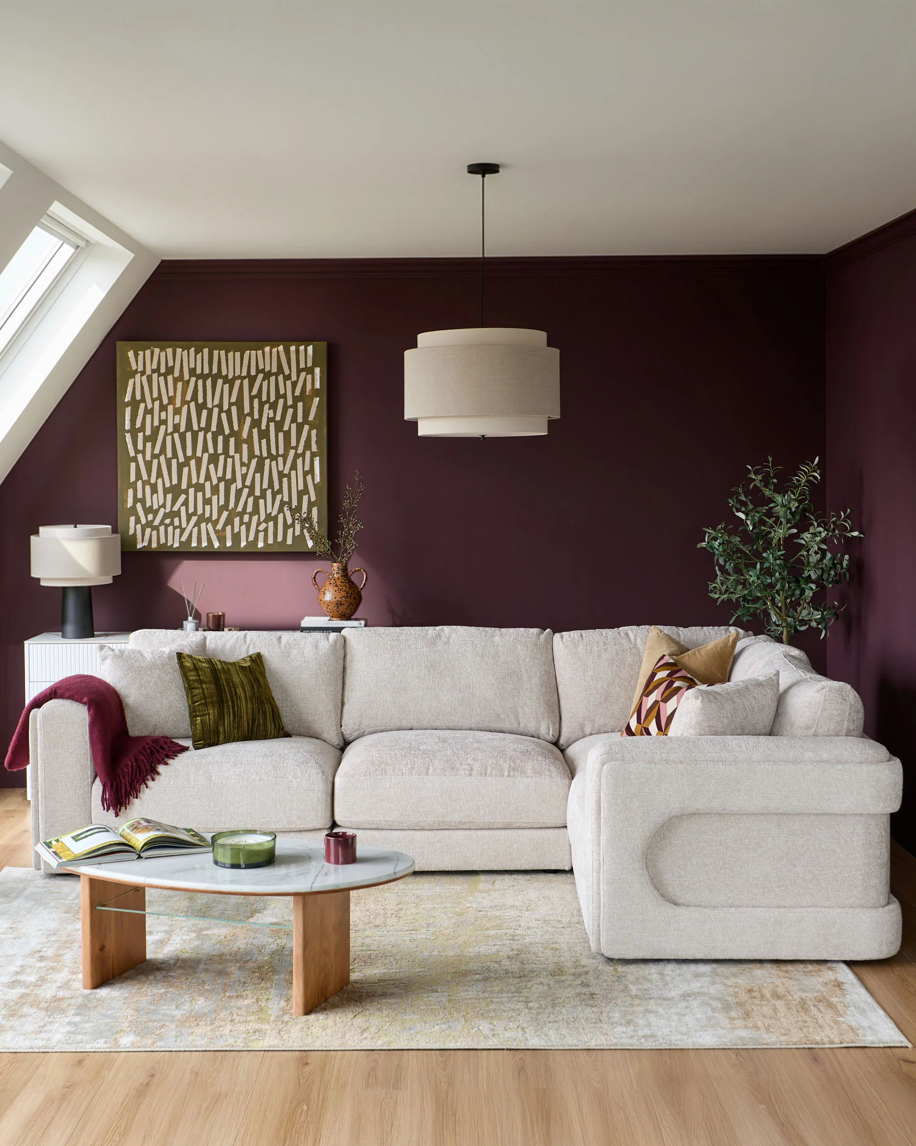 Lynetta natural weave small corner sofa - Image 3