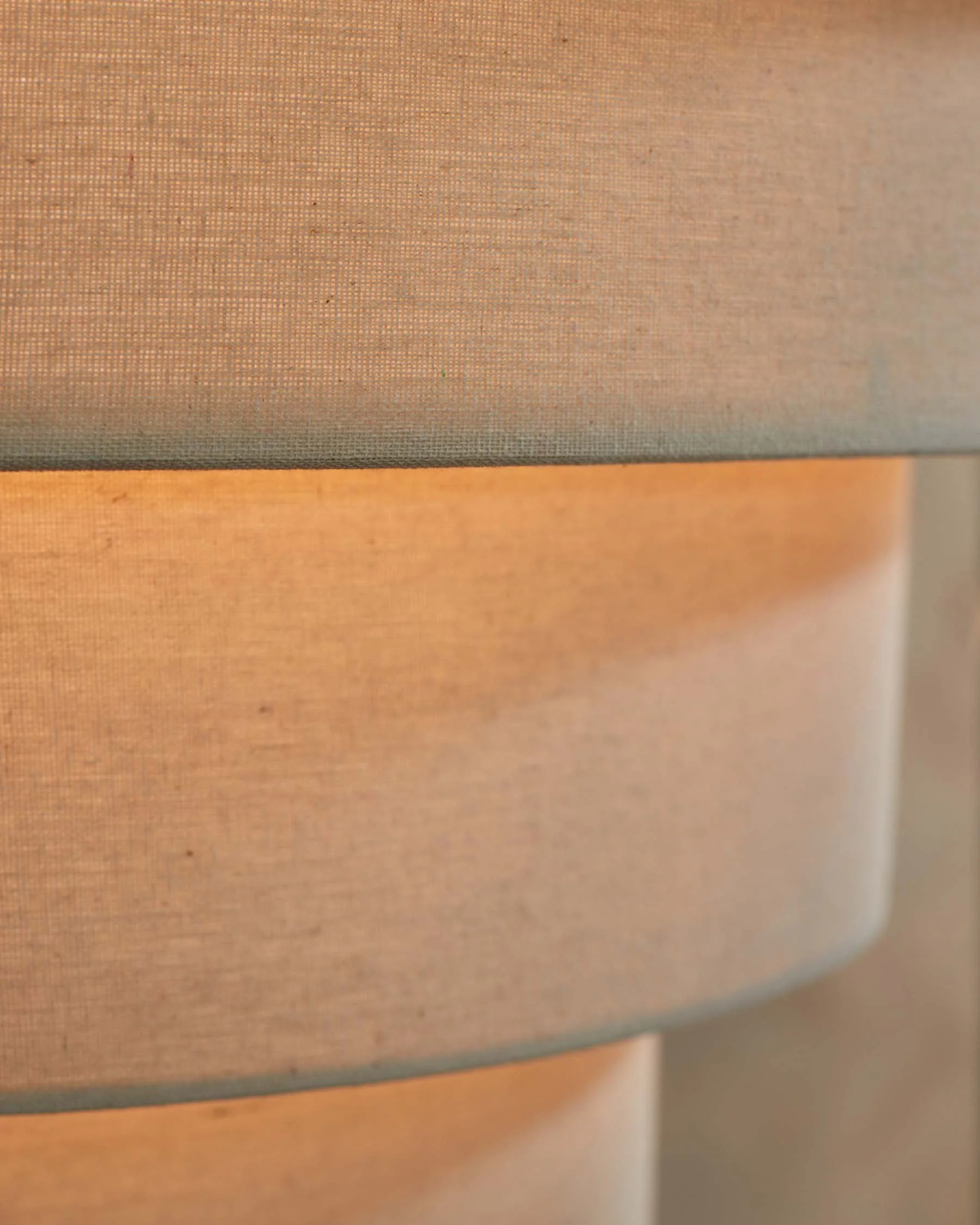 Madison natural linen round adjustable pendant light - Image 13