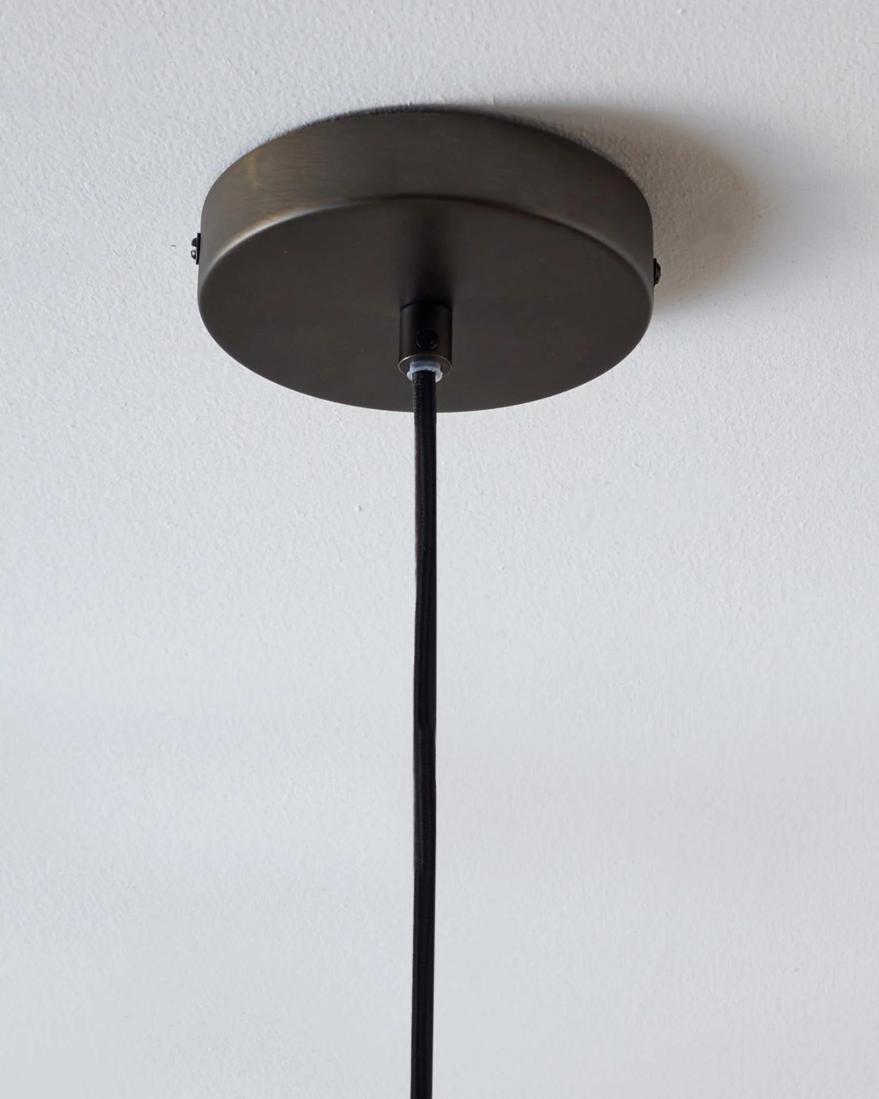 Madison natural linen round adjustable pendant light - Image 3