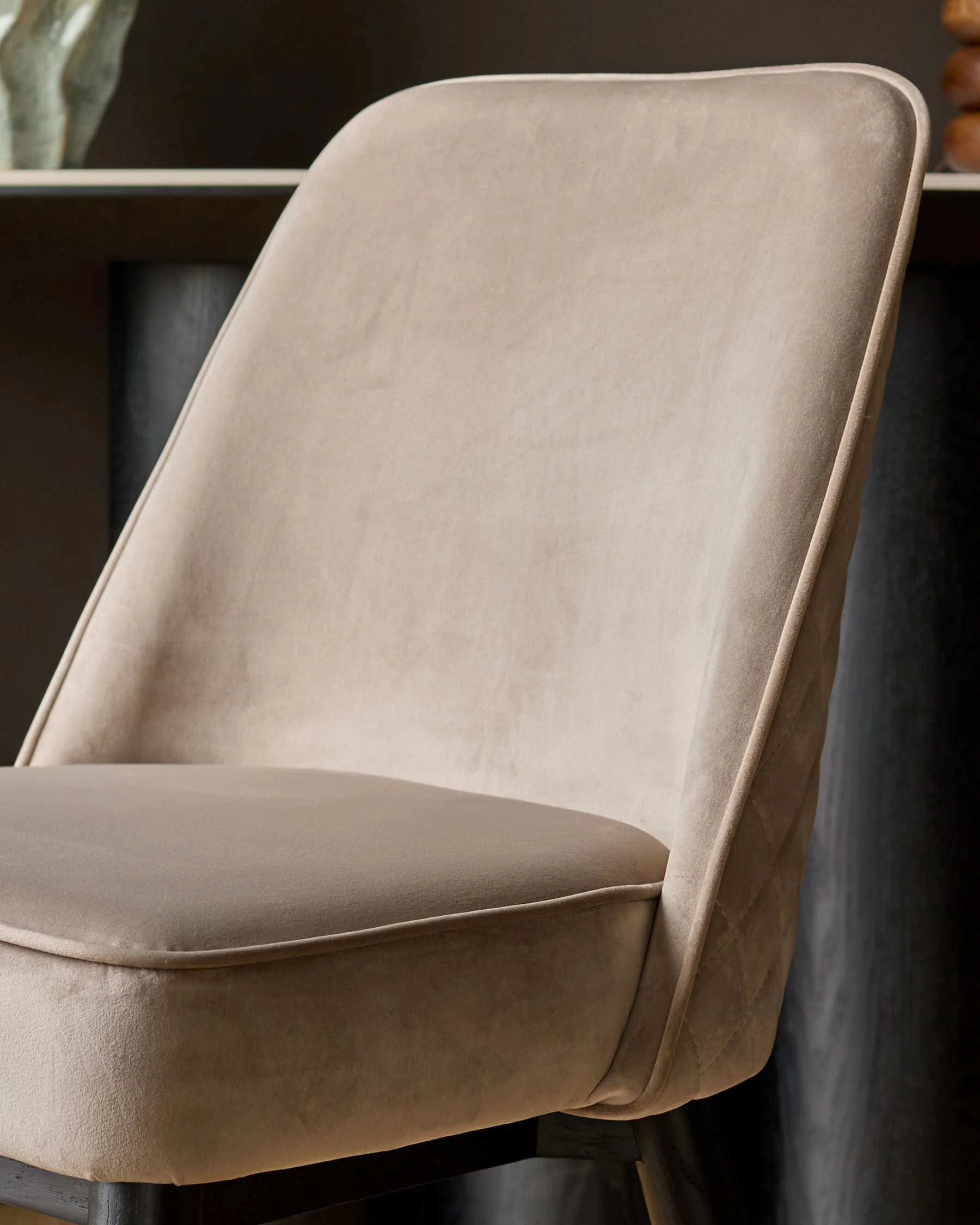 Mae Champagne Velvet Dining Chair - Image 7