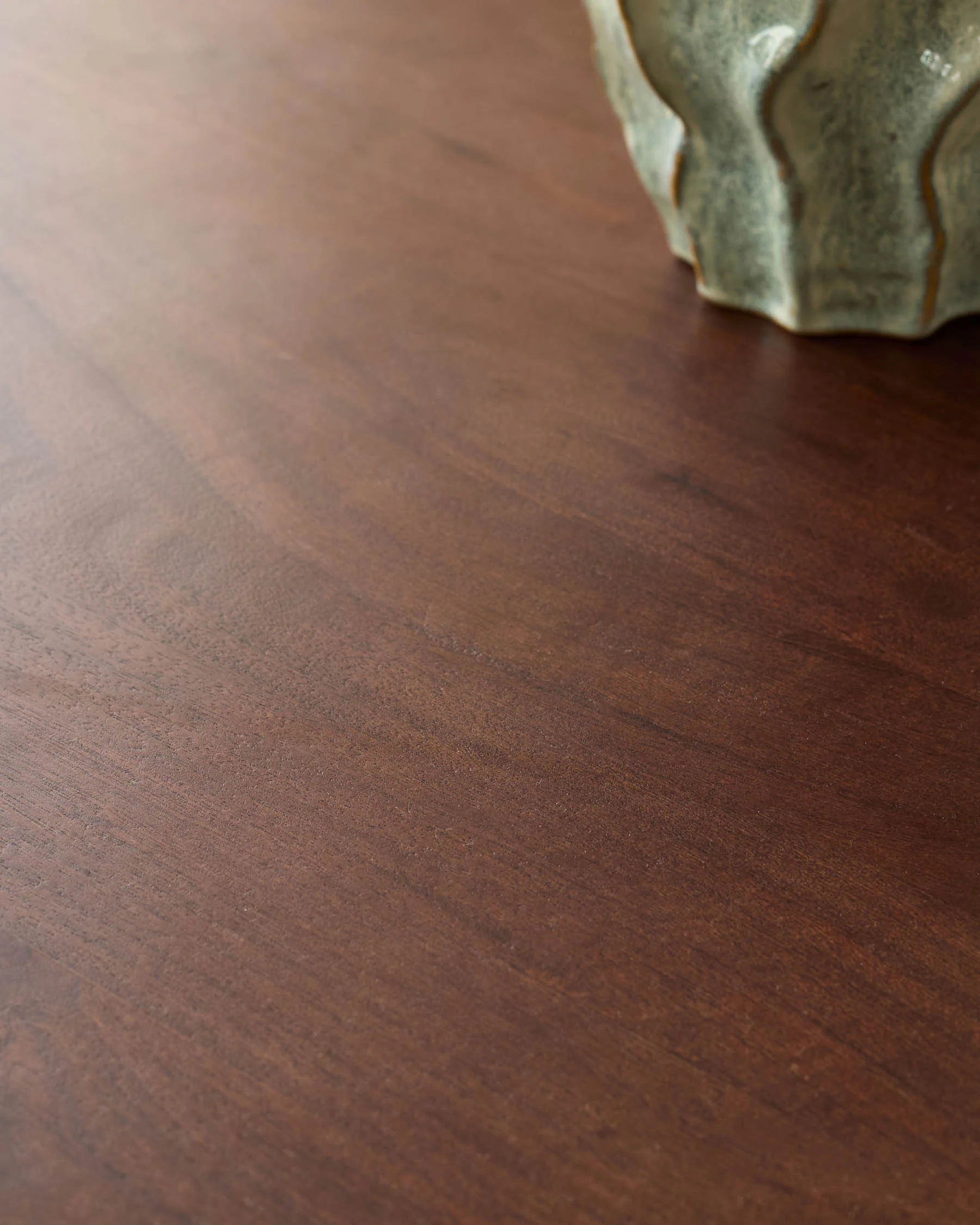 Malin dark wood 4 seater dining table - Image 6