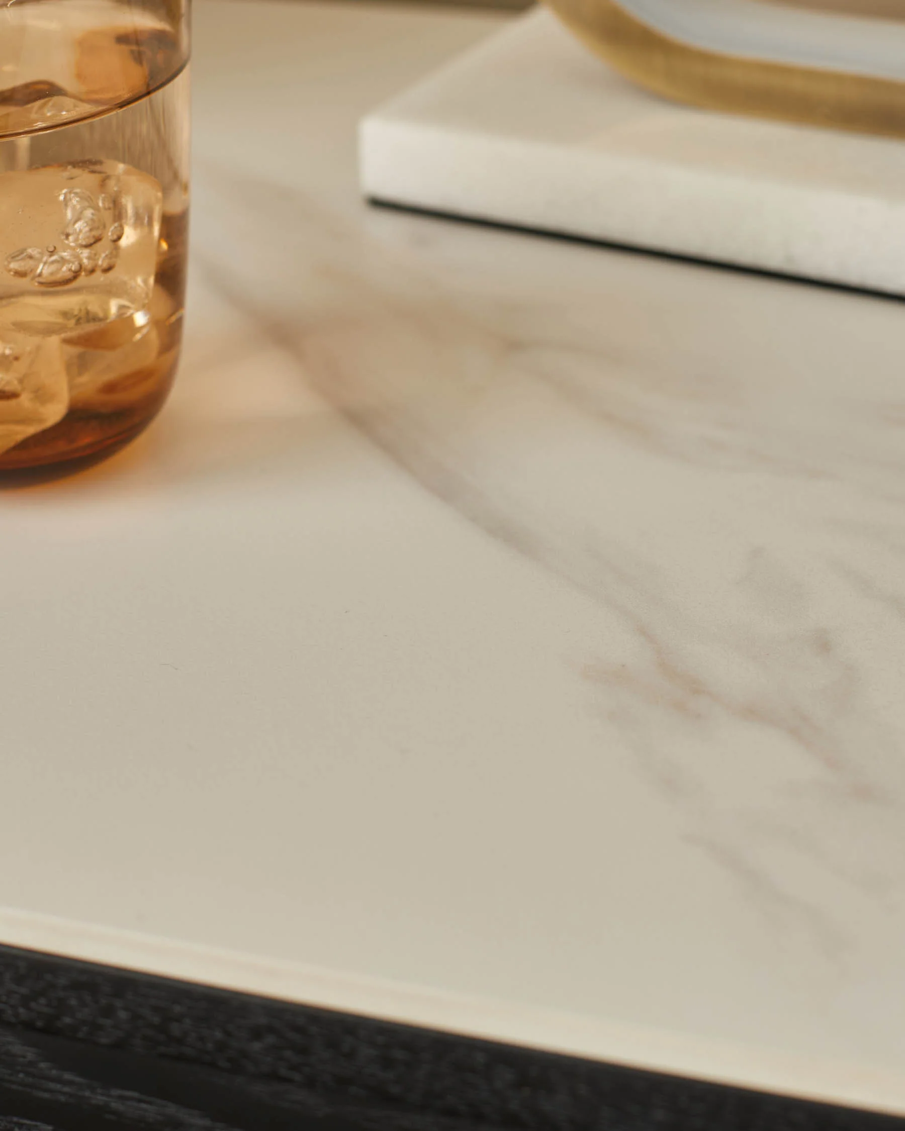 Manhattan white ceramic 2 drawer bedside table - Image 7