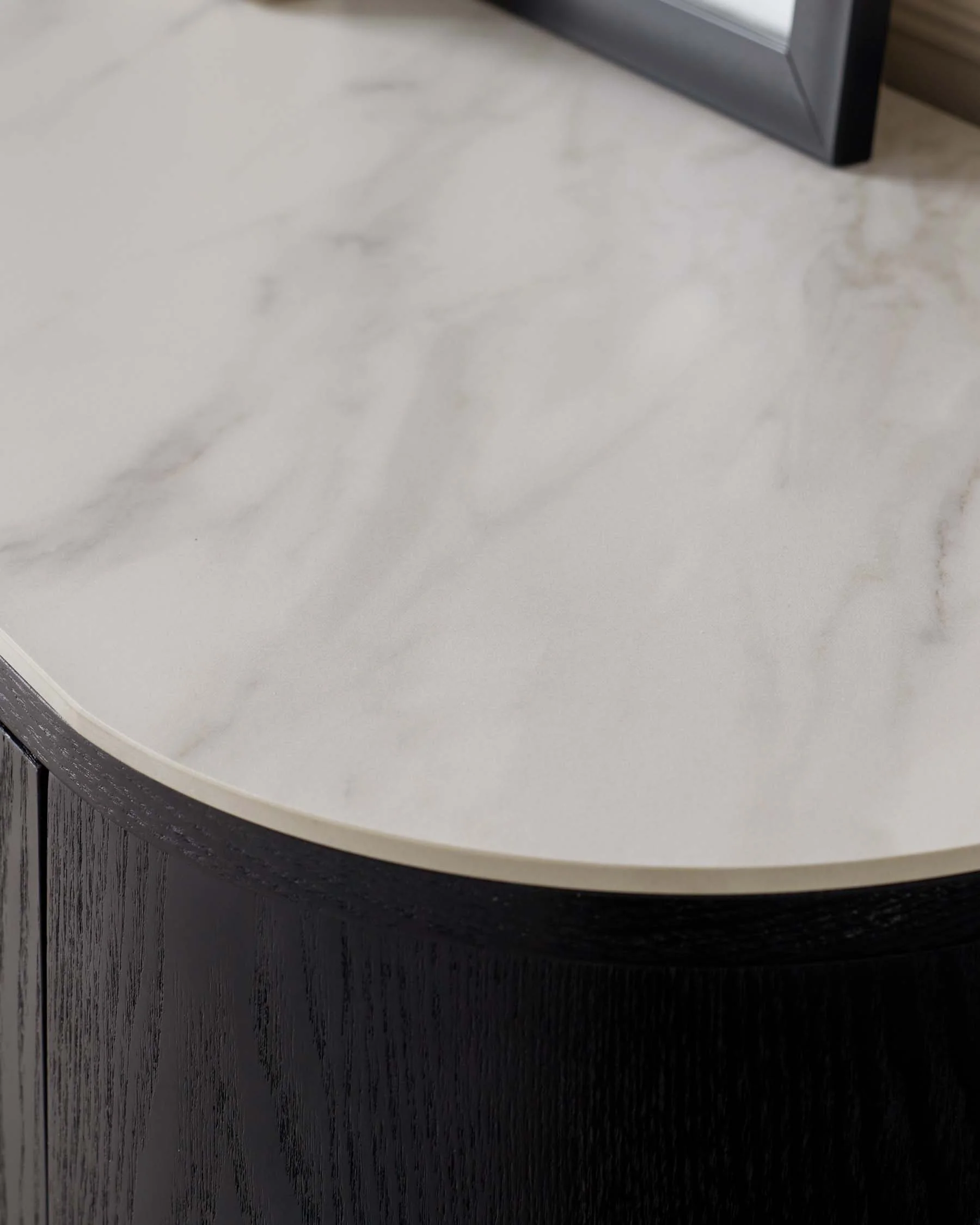 Manhattan Black Ash and Marbled Ceramic Large Sideboard - Image 5