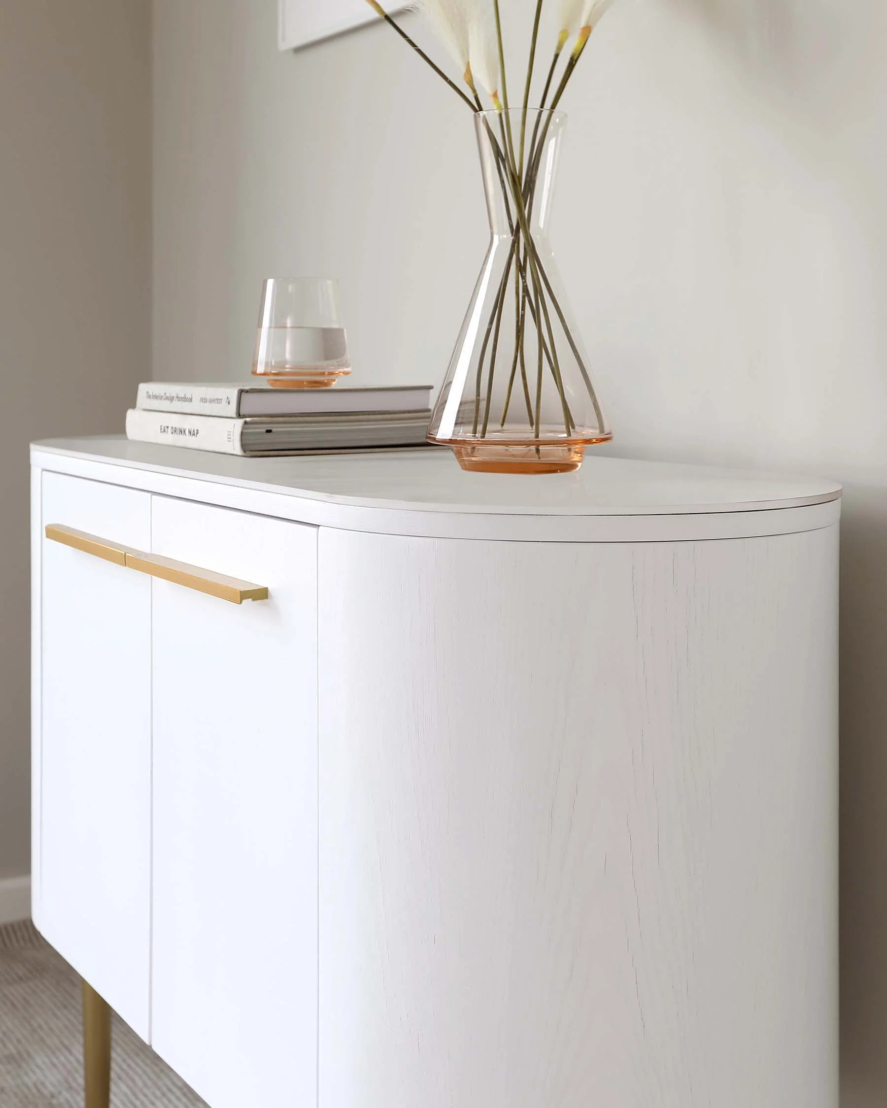Manhattan White Oak and Marbled Ceramic Small Sideboard - Image 6