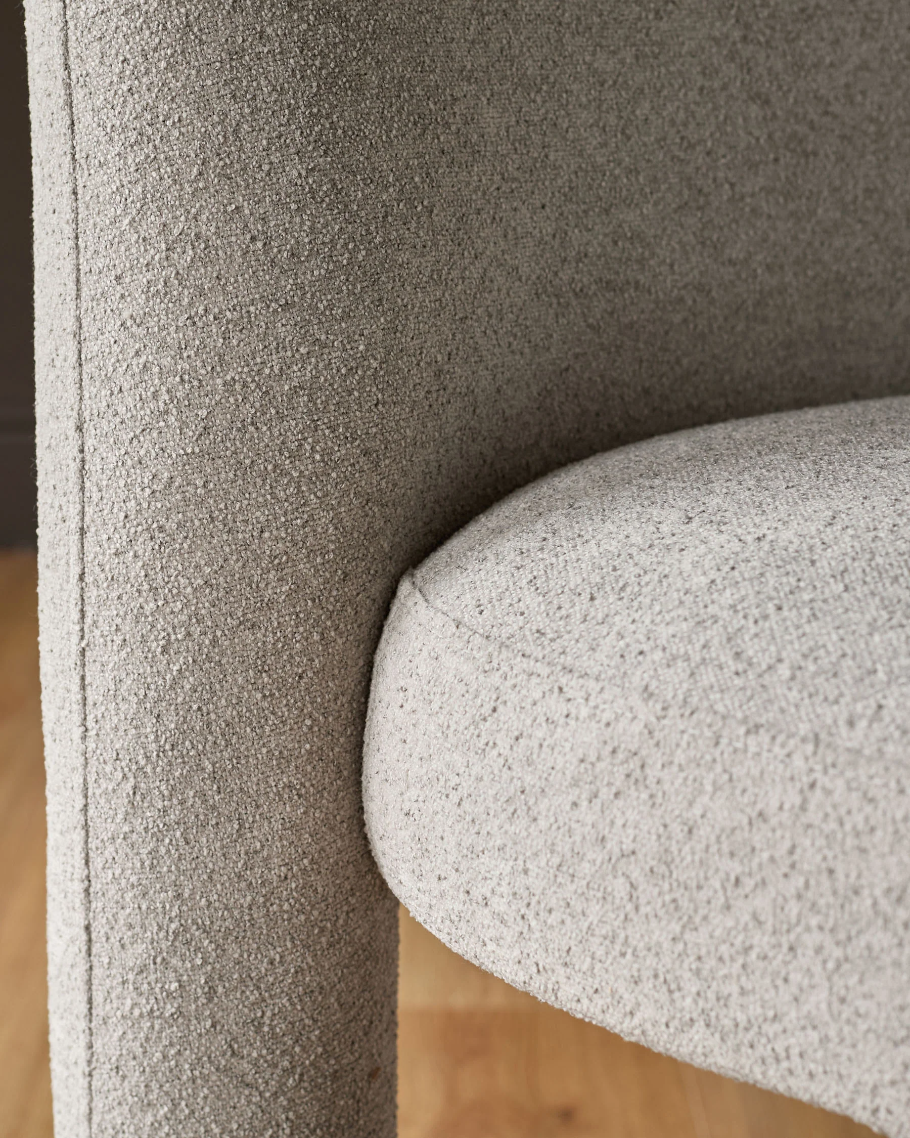 Mason light grey boucle dining chair - Image 8