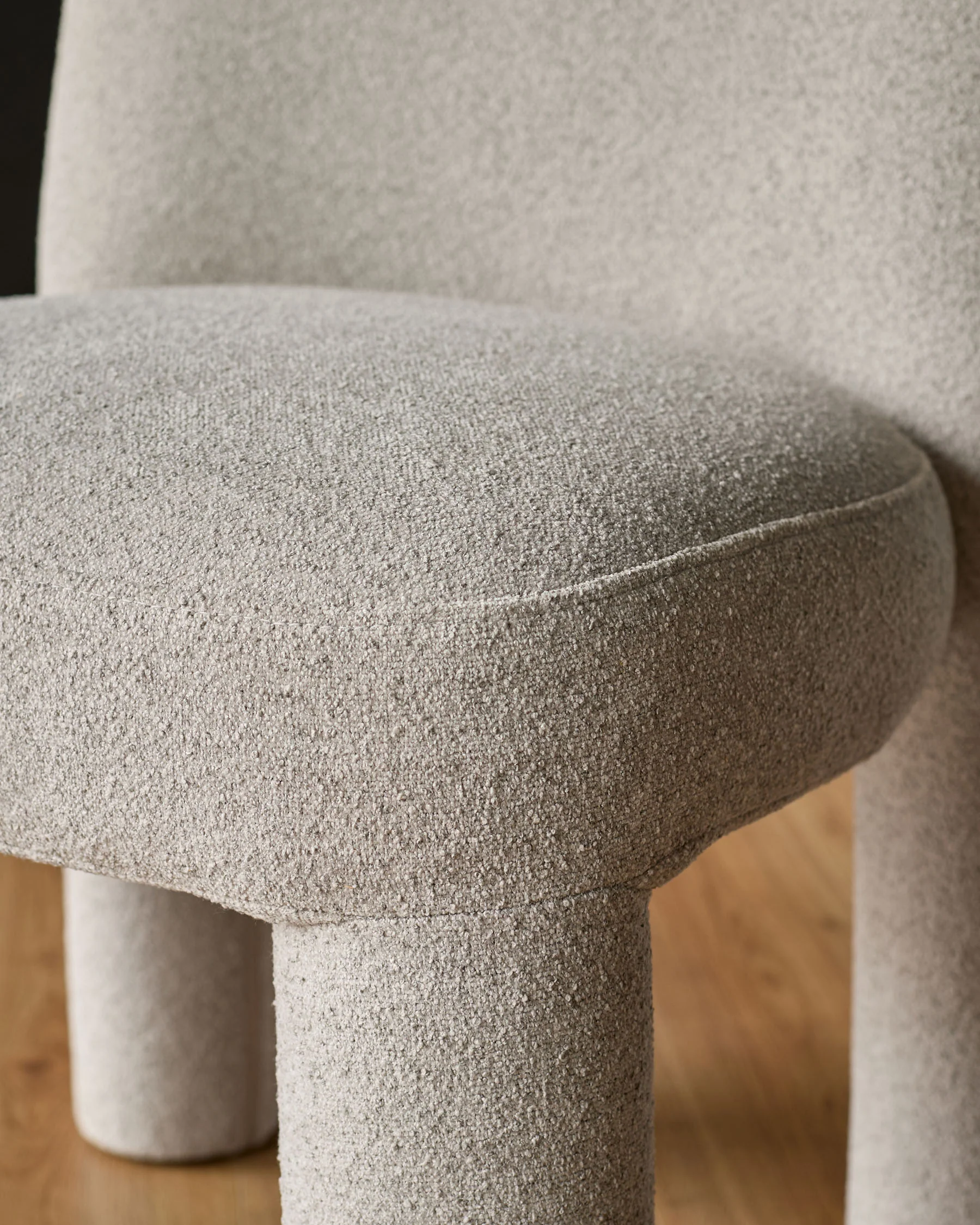 Mason light grey boucle dining chair - Image 9