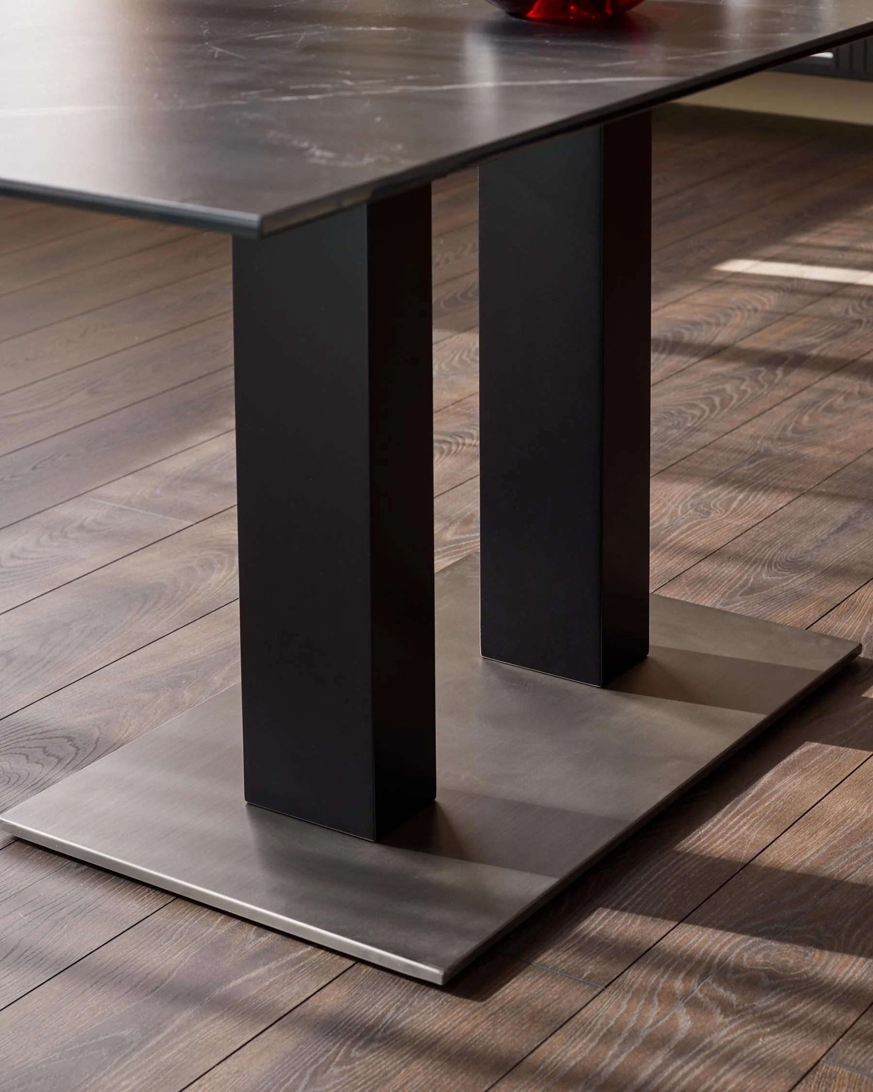 Mia Black Ceramic 6 Seater Dining Table - Image 7