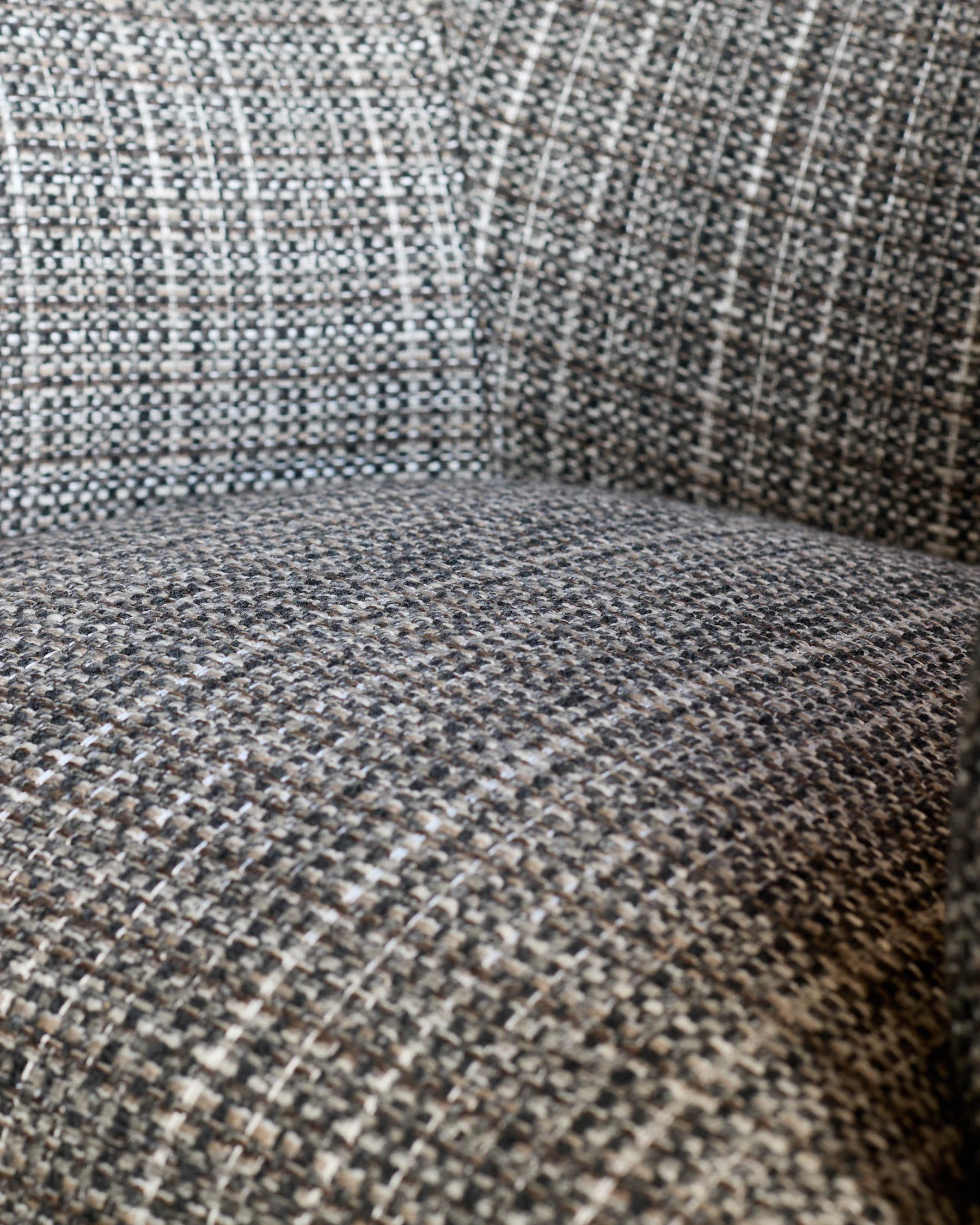 Miles dark chocolate mixed material occasional chair - Image 9