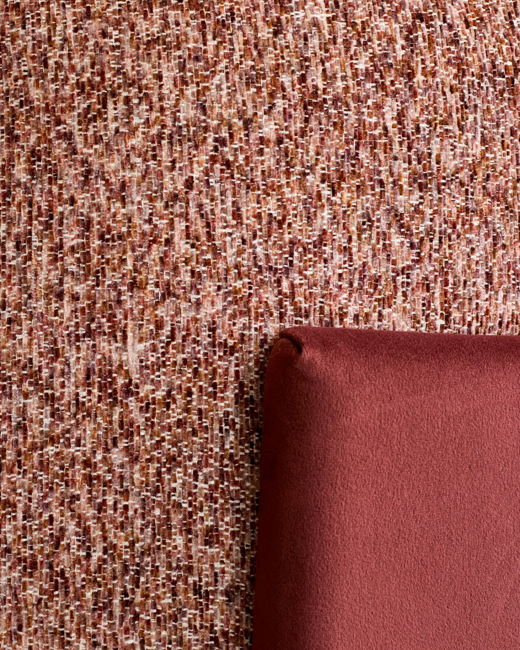 Miles toffee red mixed material occasional chair - Image 6
