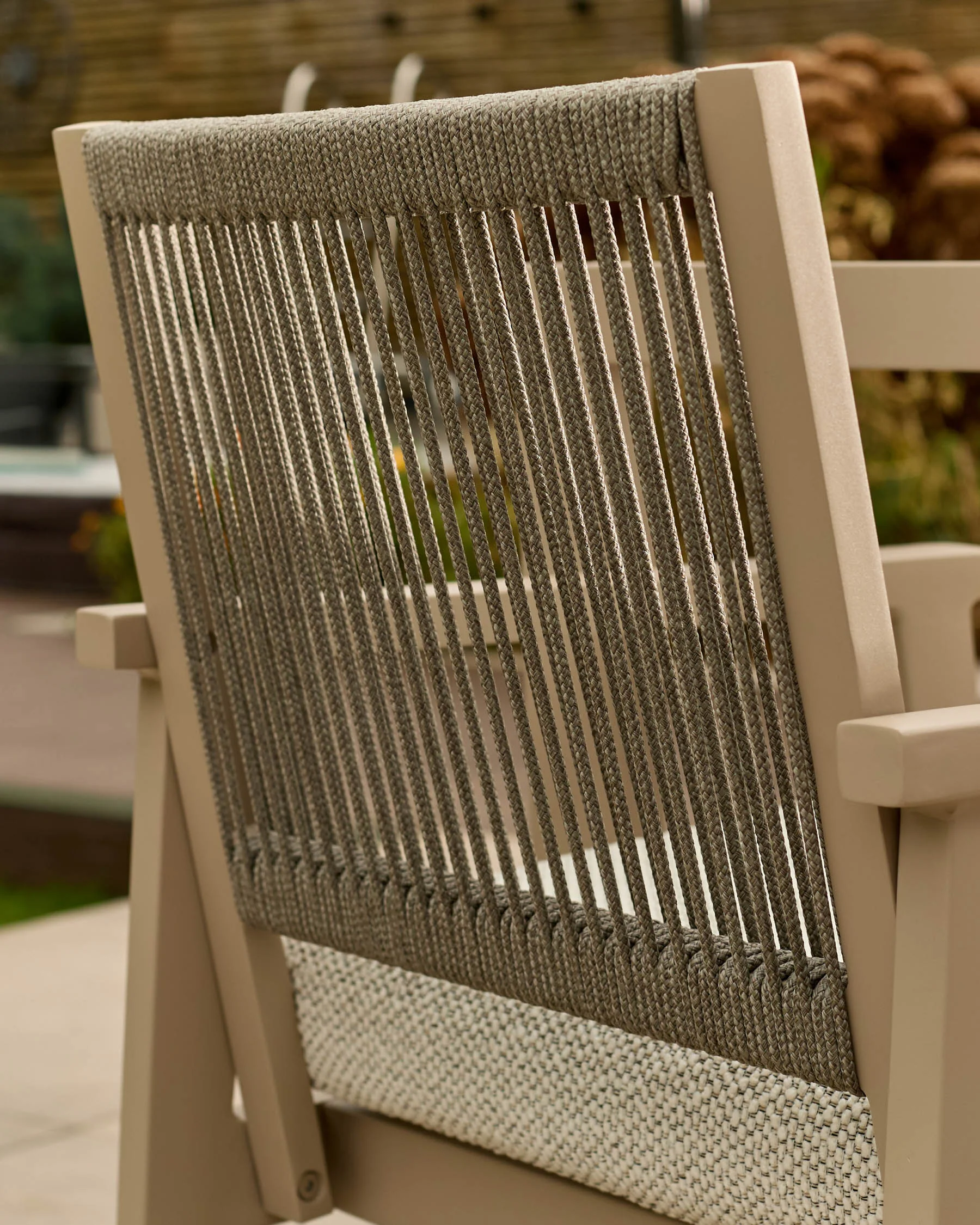 Minori natural garden dining armchairs - Image 6