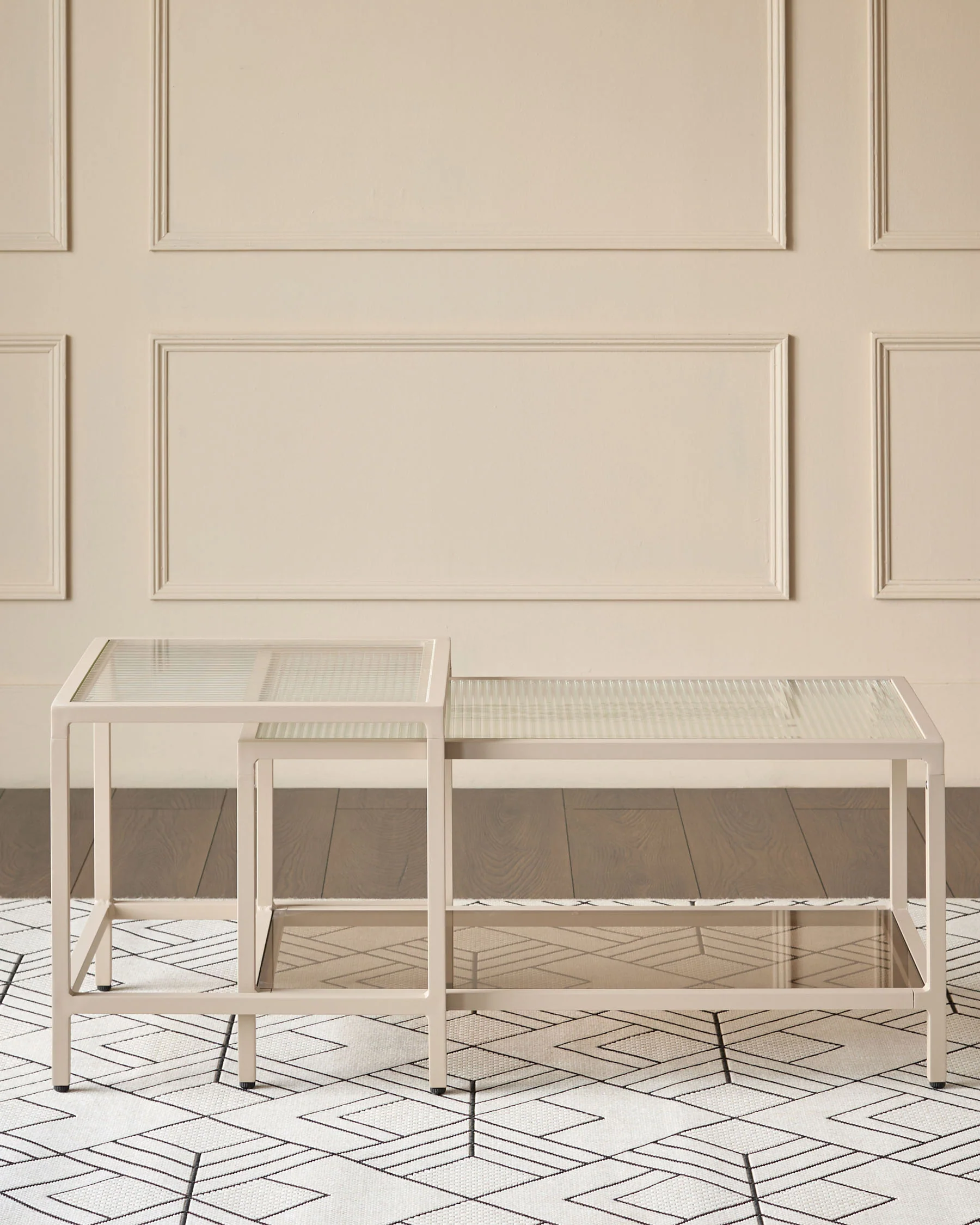 Minori natural garden nest of coffee tables - Image 9