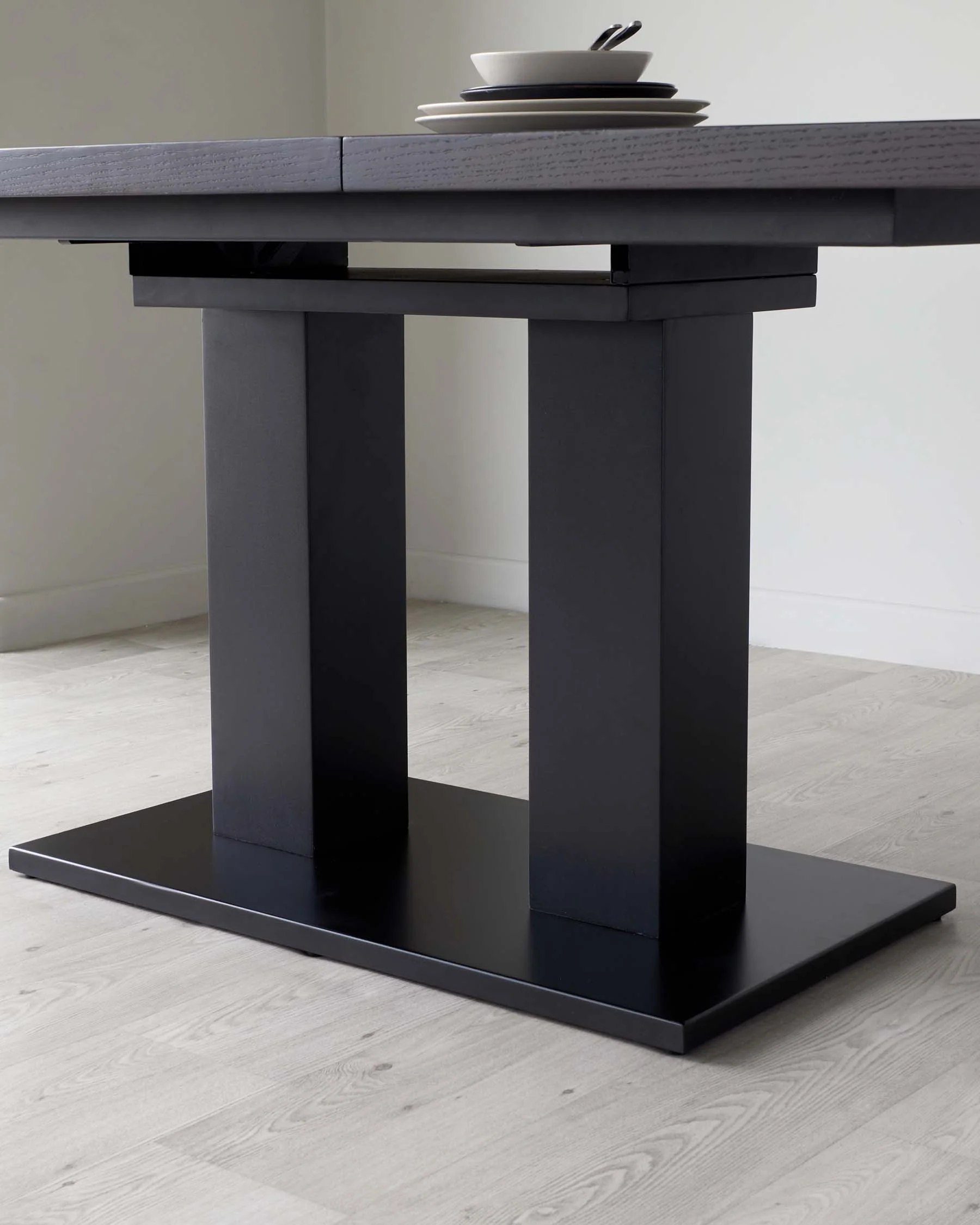 Morgan 6 to 8 Seat Extending Dark Oak Dining Table - Image 8