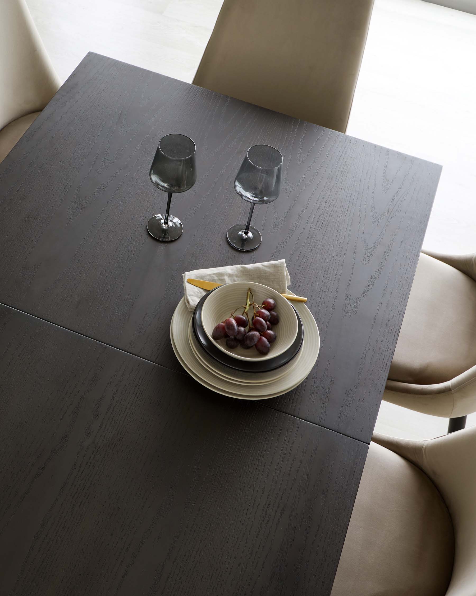 Morgan 6 to 8 Seat Extending Dark Oak Dining Table - Image 9