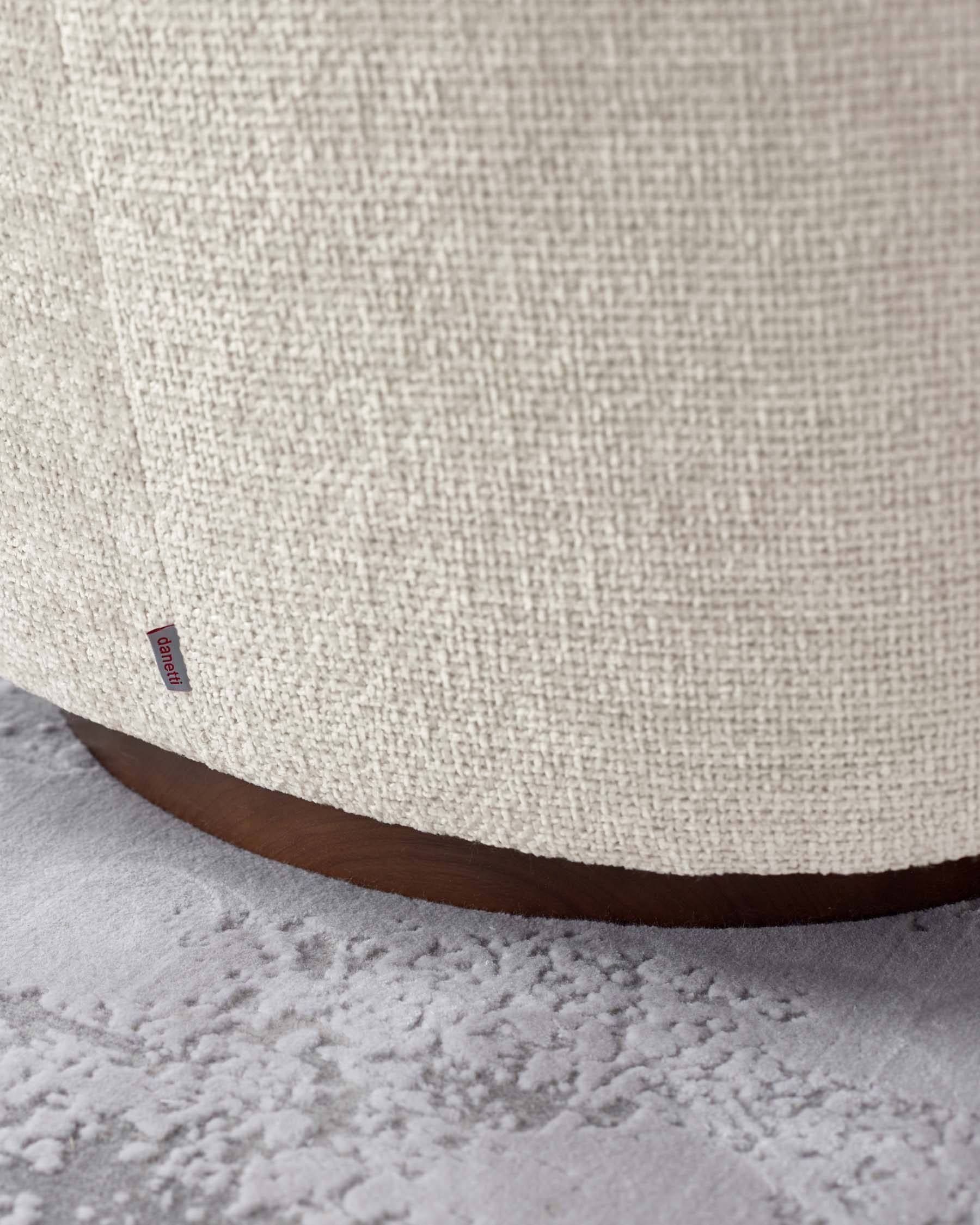Natalia natural chunky weave swivel accent chair - Image 6