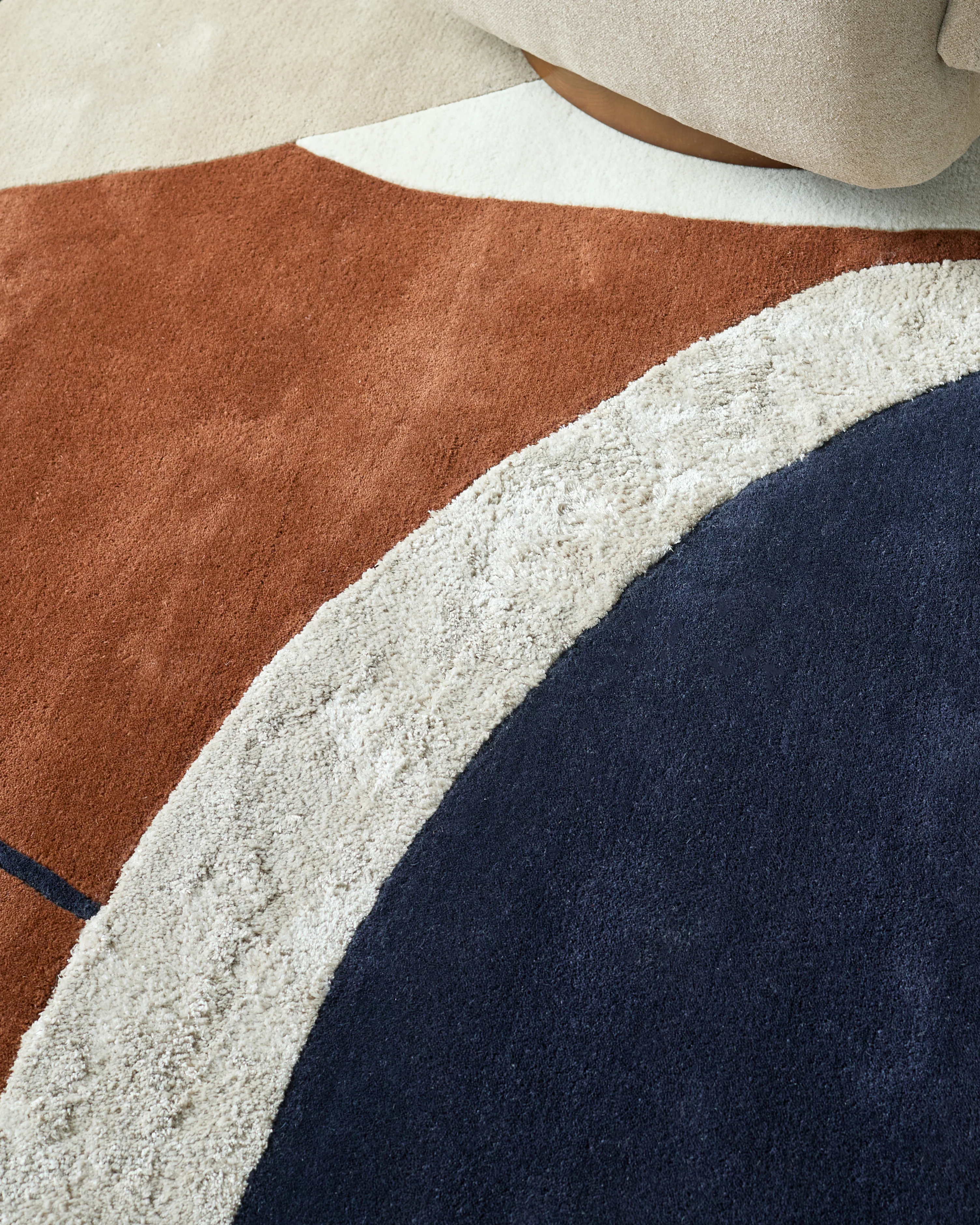 Neo navy textured medium rug - Image 8