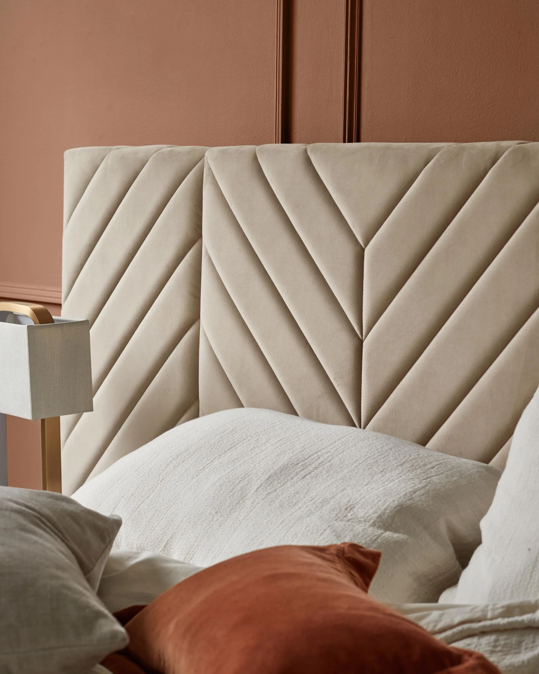 Octavia Luxe Champagne Velvet King Size Ottoman Storage Bed - Image 8