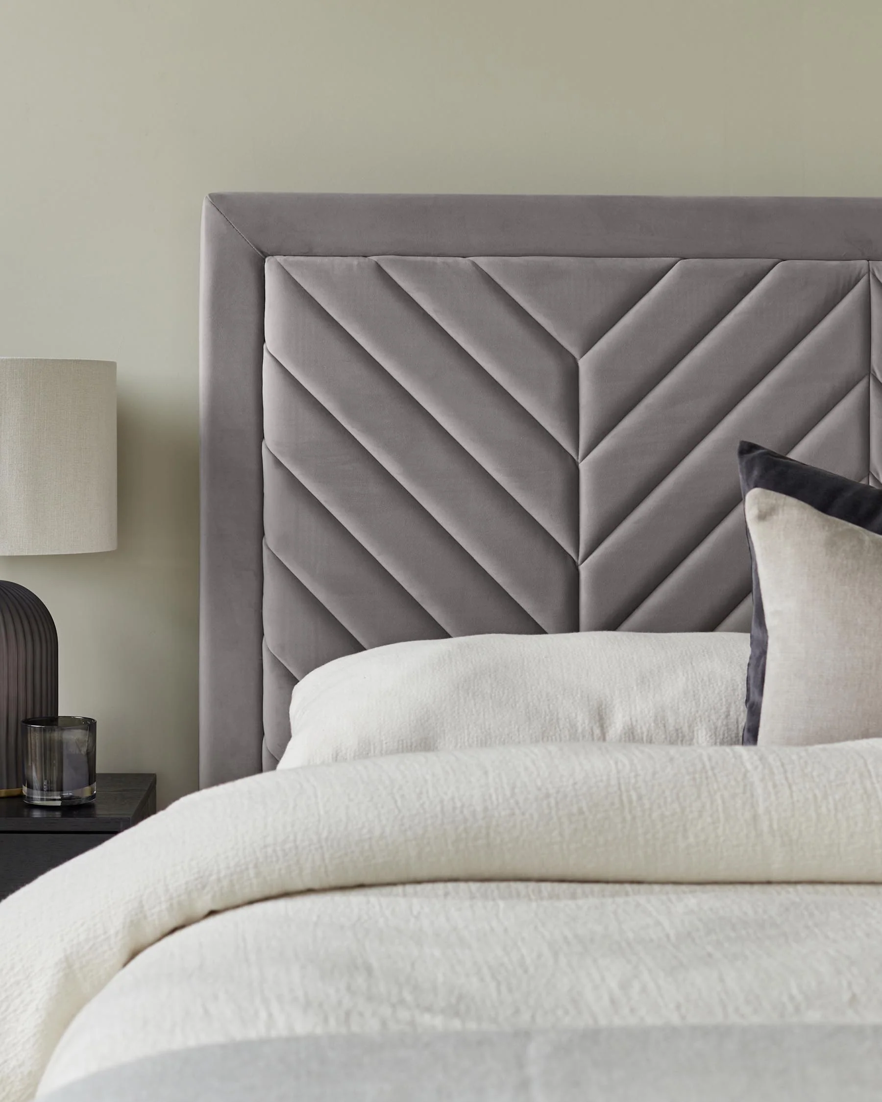 Octavia Grey Velvet Super King Size Ottoman Storage Bed - Image 5