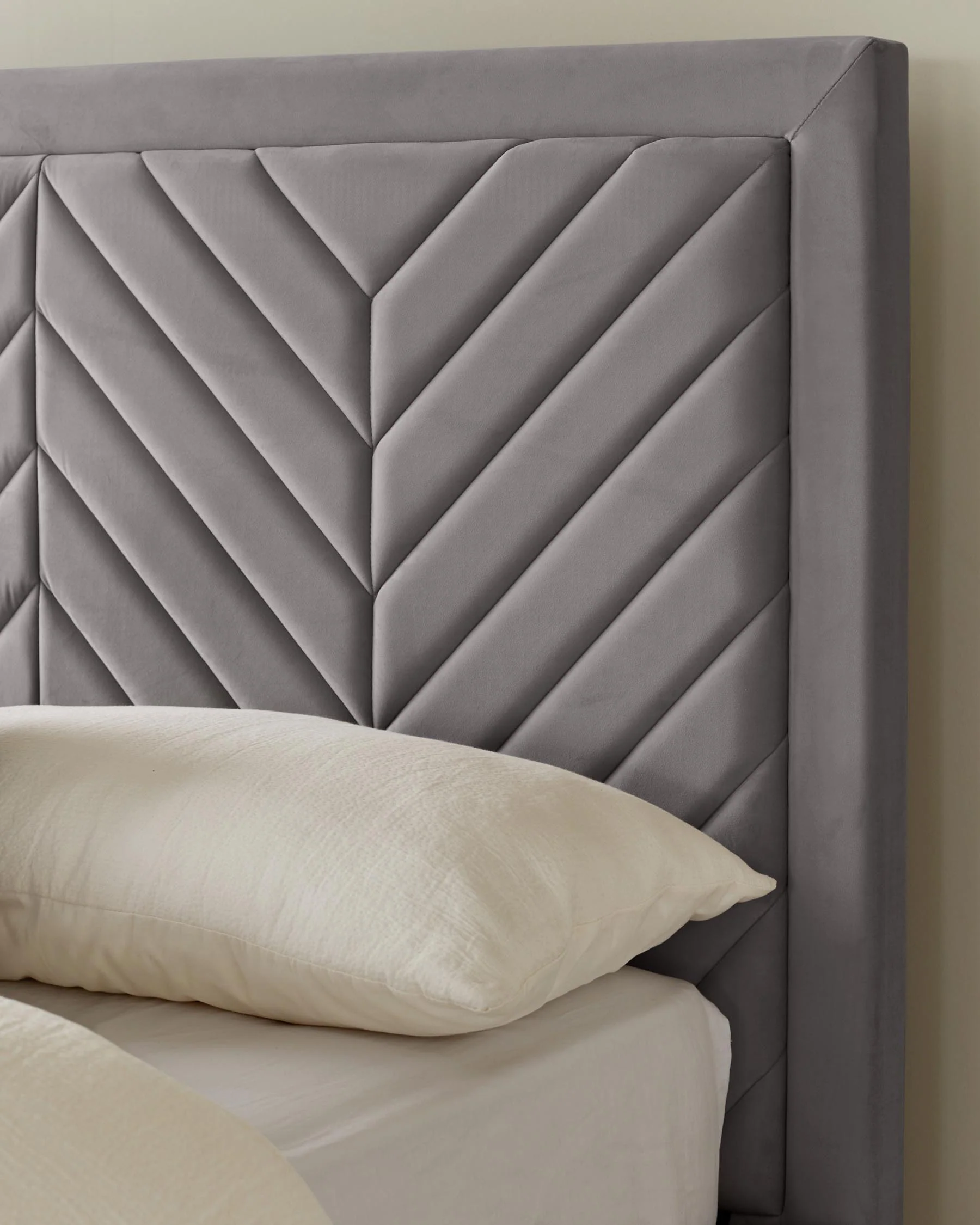 Octavia Grey Velvet Super King Size Ottoman Storage Bed - Image 7