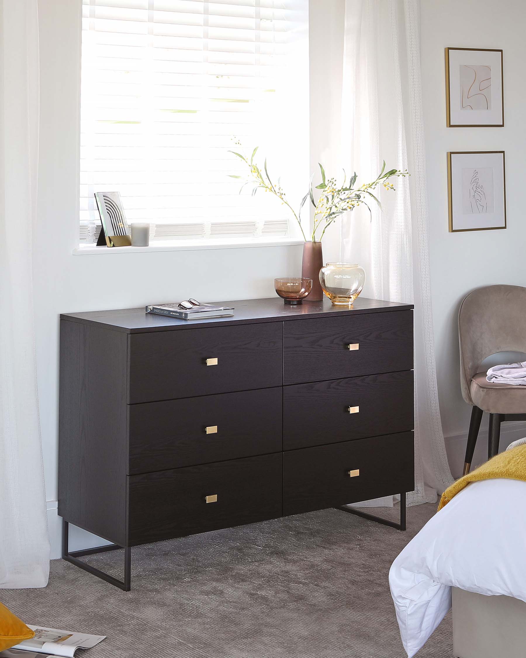 Odele Black Ash Chest Of Drawers - Image 4