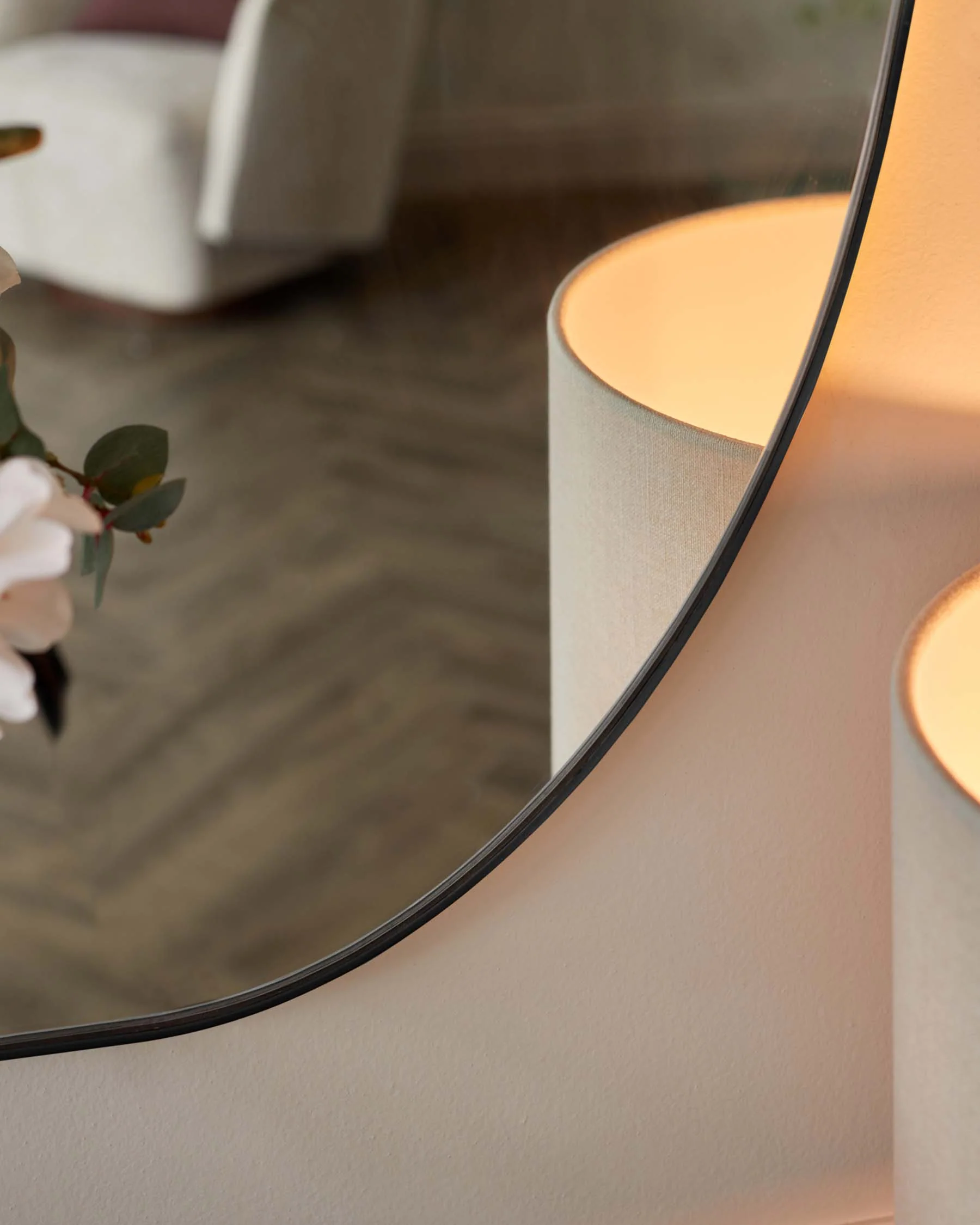 Odense Large Wall Mirror Black - Image 3