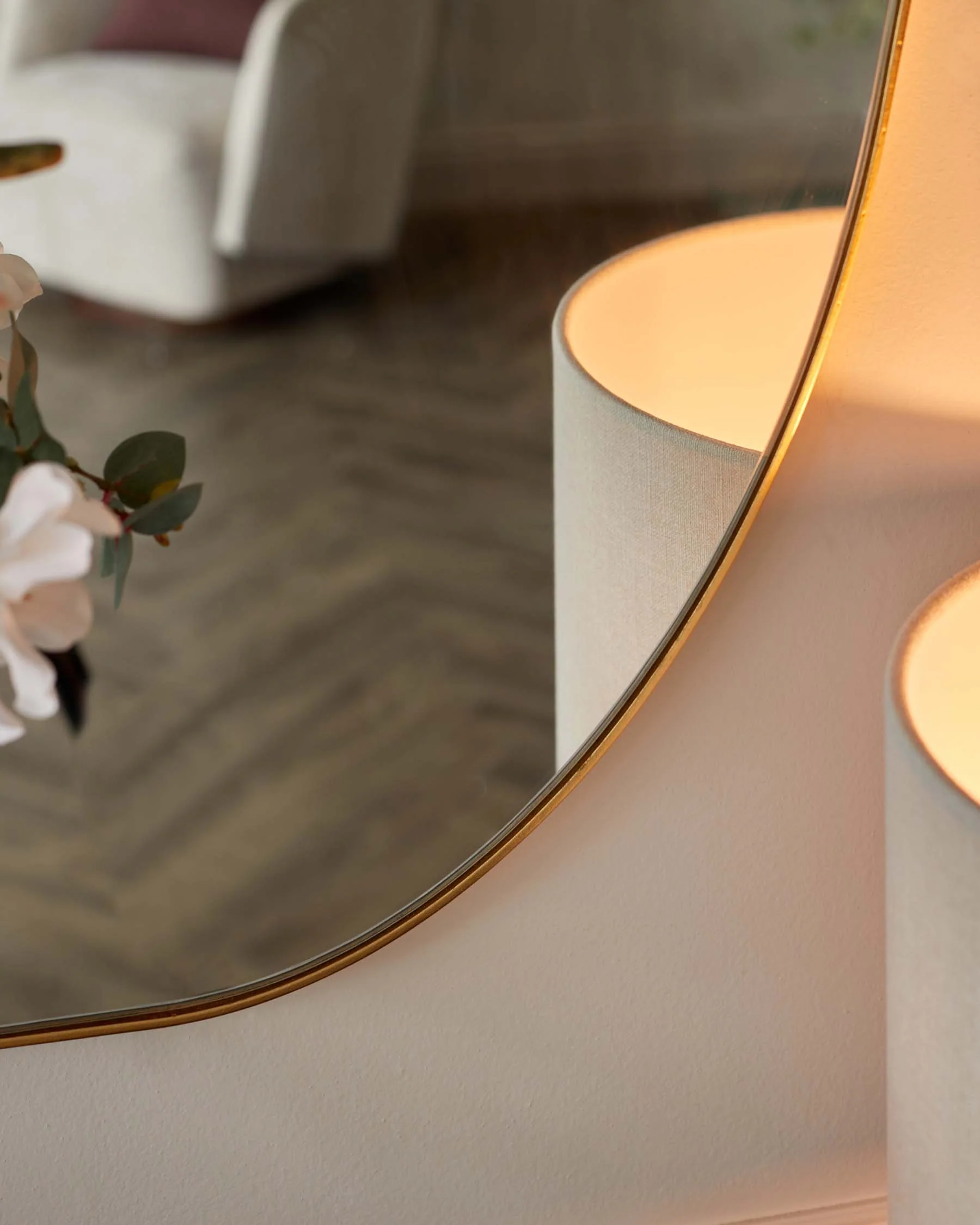 Odense Large Wall Mirror Gold - Image 3