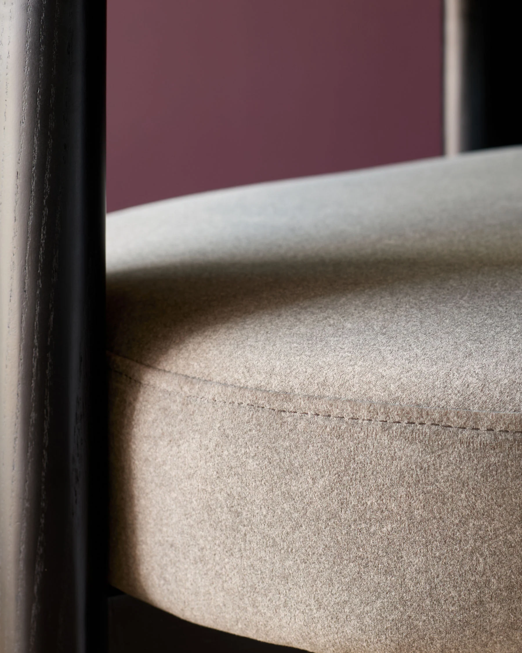 Orion mocha plush fabric dining chair - Image 8