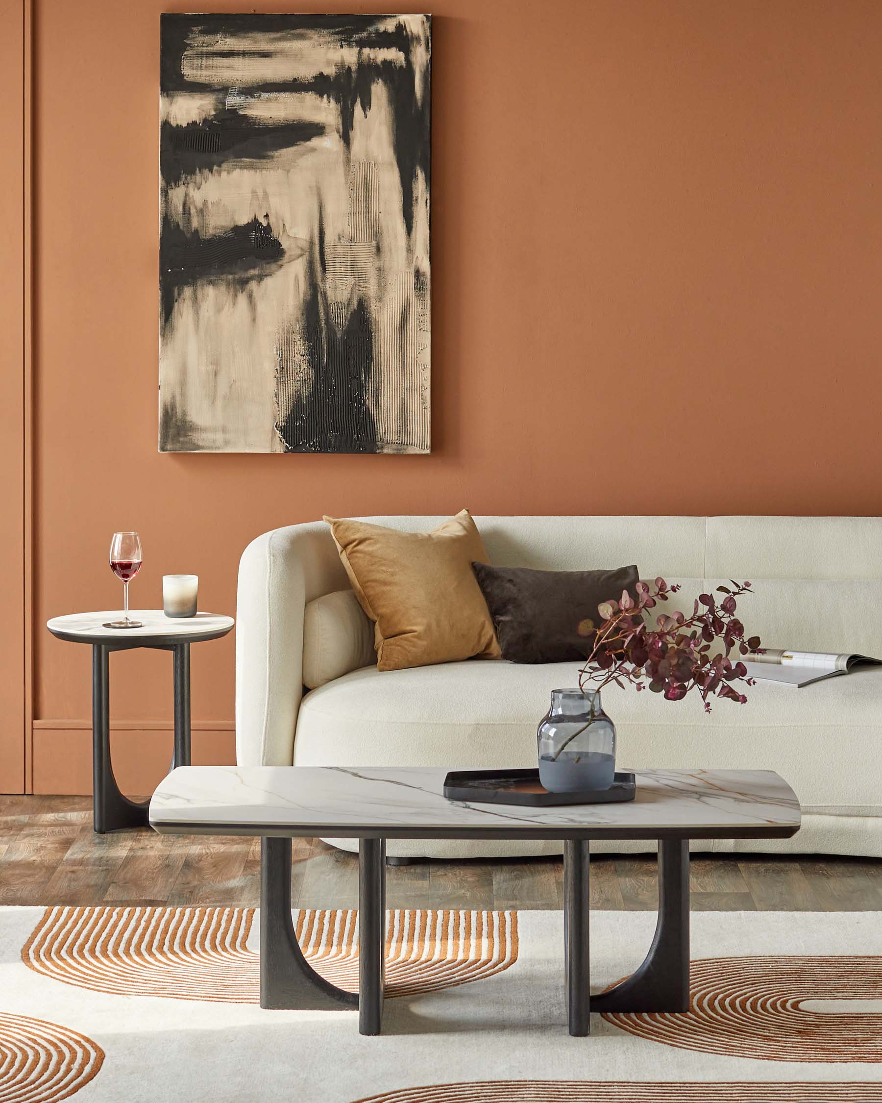 Orlan natural ceramic coffee table - Image 2