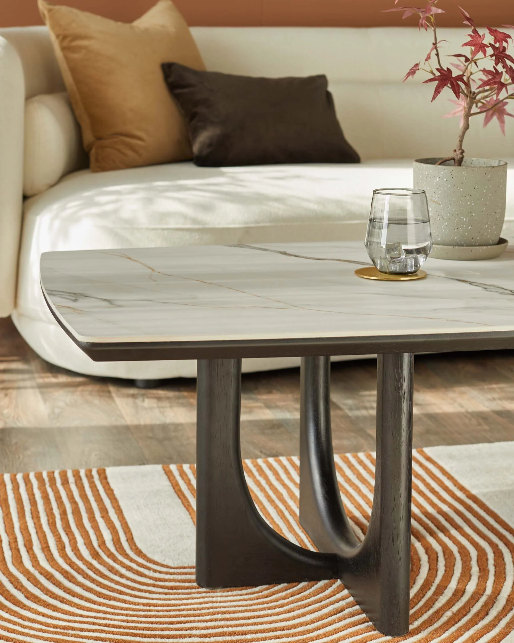 Orlan natural ceramic coffee table - Image 4
