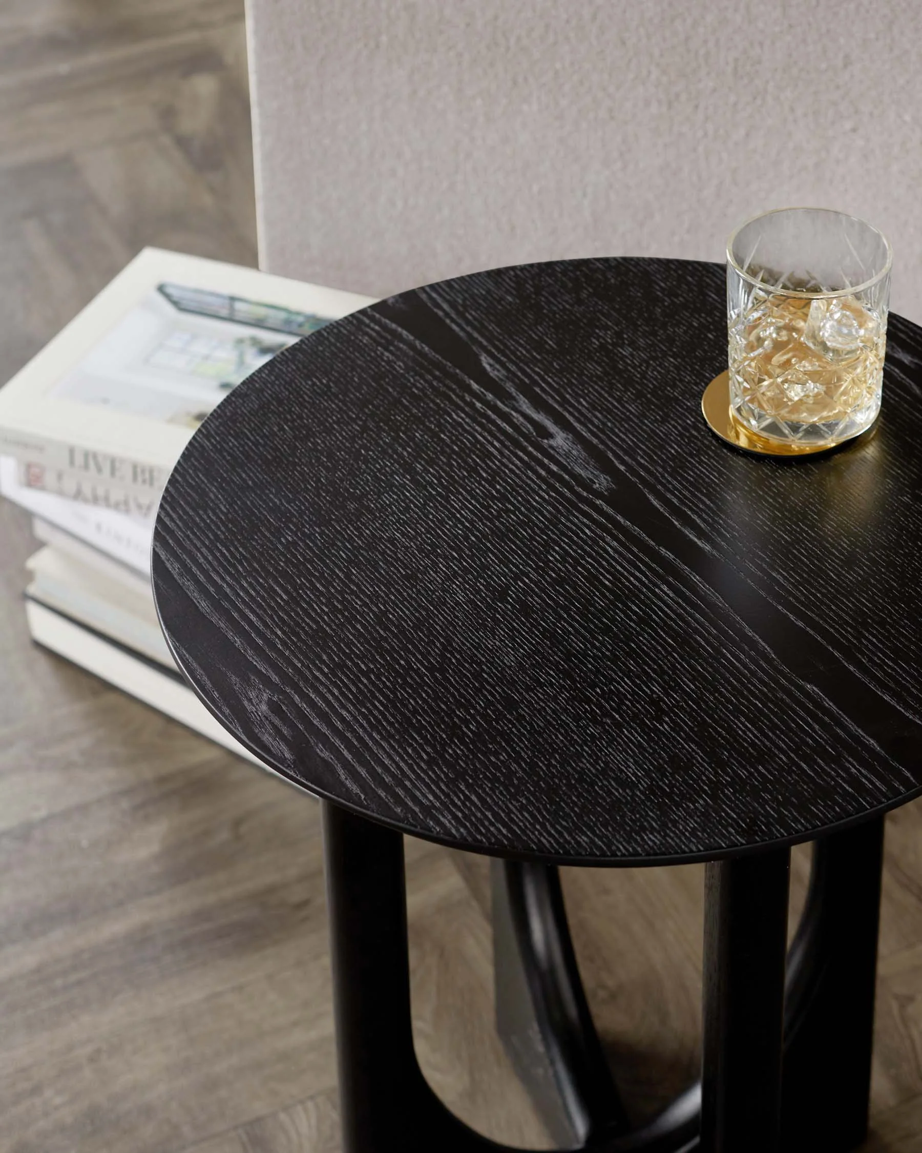 Orlan black ash side table - Image 4
