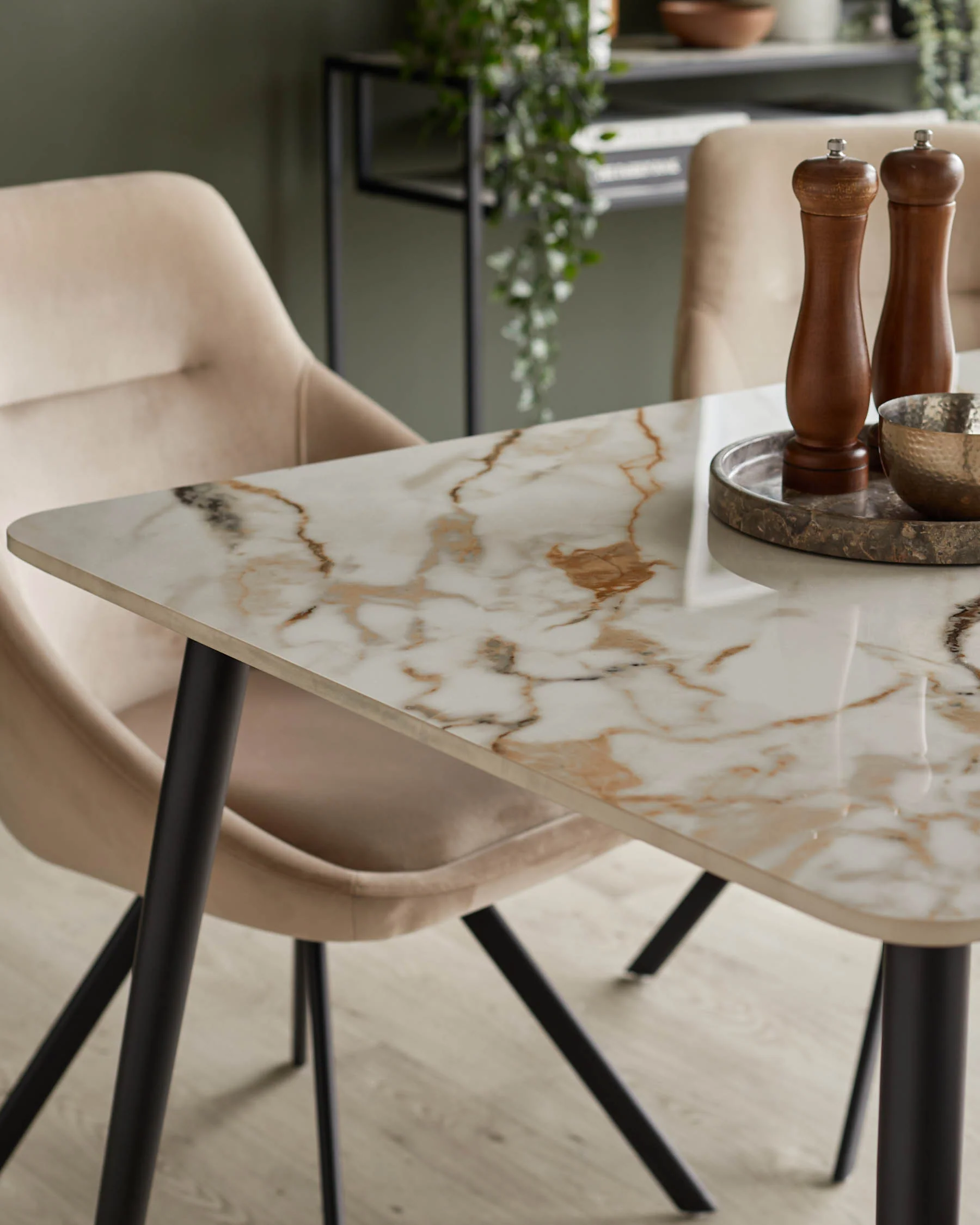 Oslo natural ceramic 6 seater dining table - Image 7